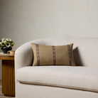 Amber Lewis x Loloi Adamor Pillow in Natural/Brown-2