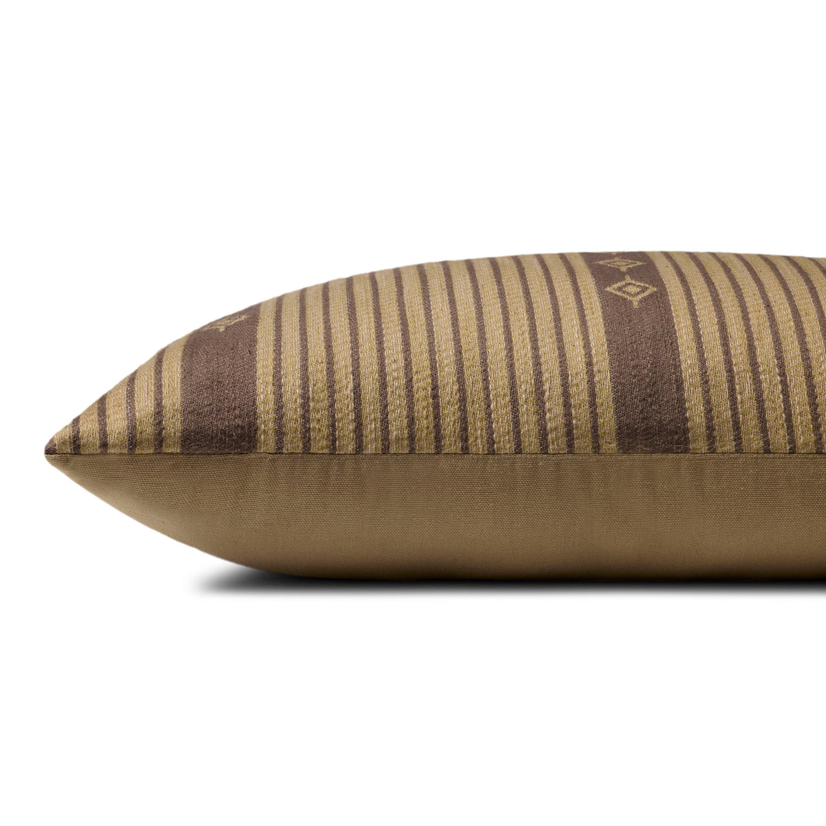 Amber Lewis x Loloi Adamor Pillow in Natural/Brown-3