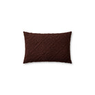 Amber Lewis x Loloi Lorenzo Pillow in Brown-1