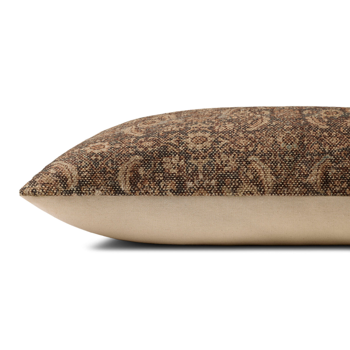 Amber Lewis x Loloi Filmore Pillow in Brown-2