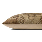 Amber Lewis x Loloi Cannery Pillow in Brown-3
