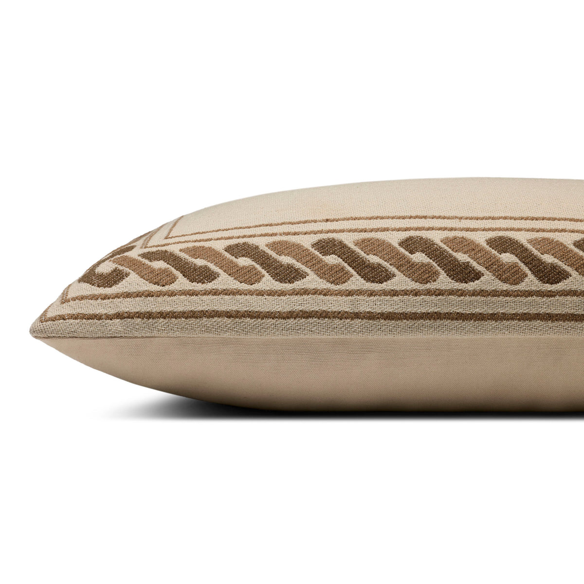 Jeremiah Brent x Loloi Sevres Pillow in Natural/Brown-3