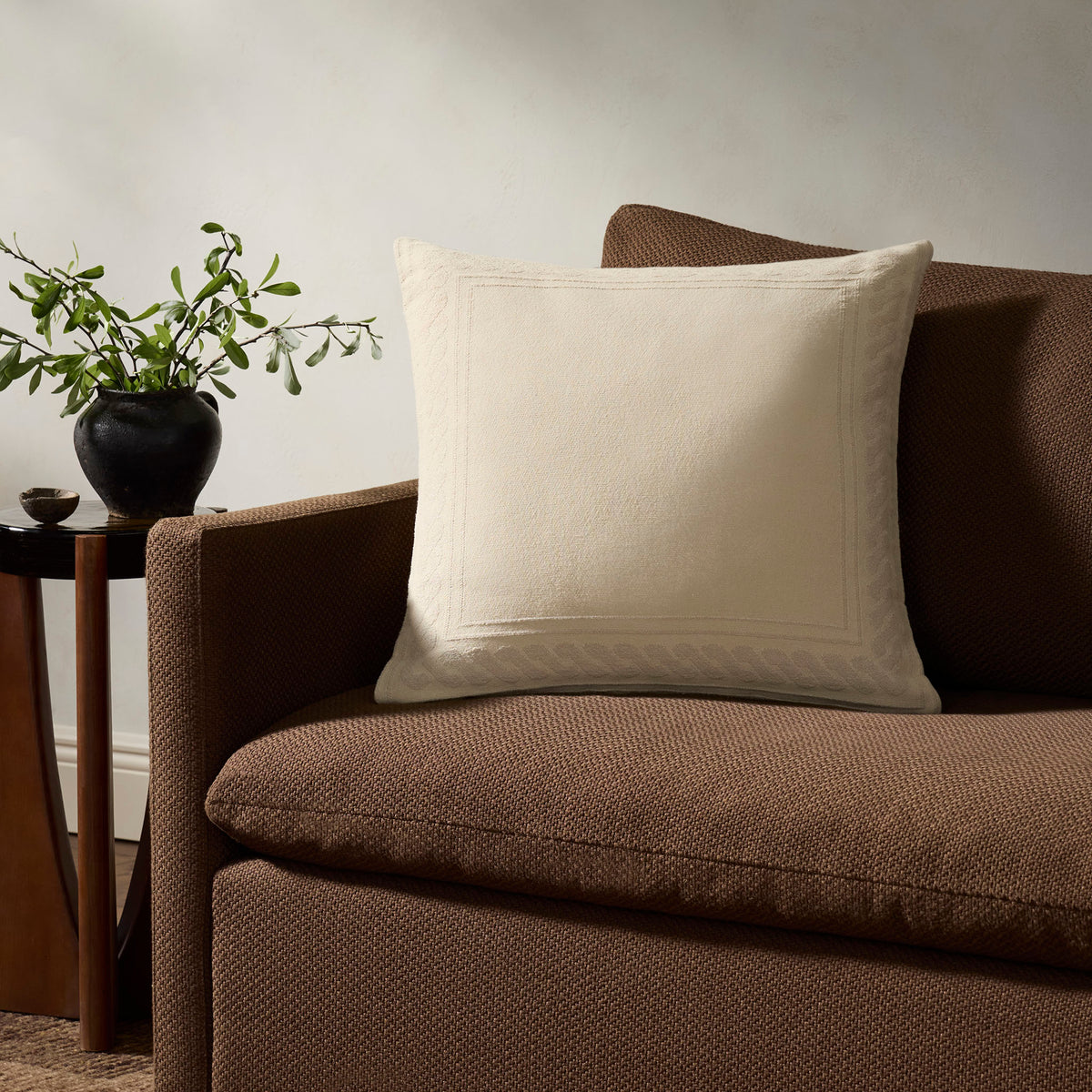 Jeremiah Brent x Loloi Sevres Pillow in Natural/Ivory-2