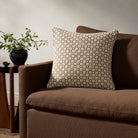Jeremiah Brent x Loloi Alberti Pillow in Natural/Brown-2