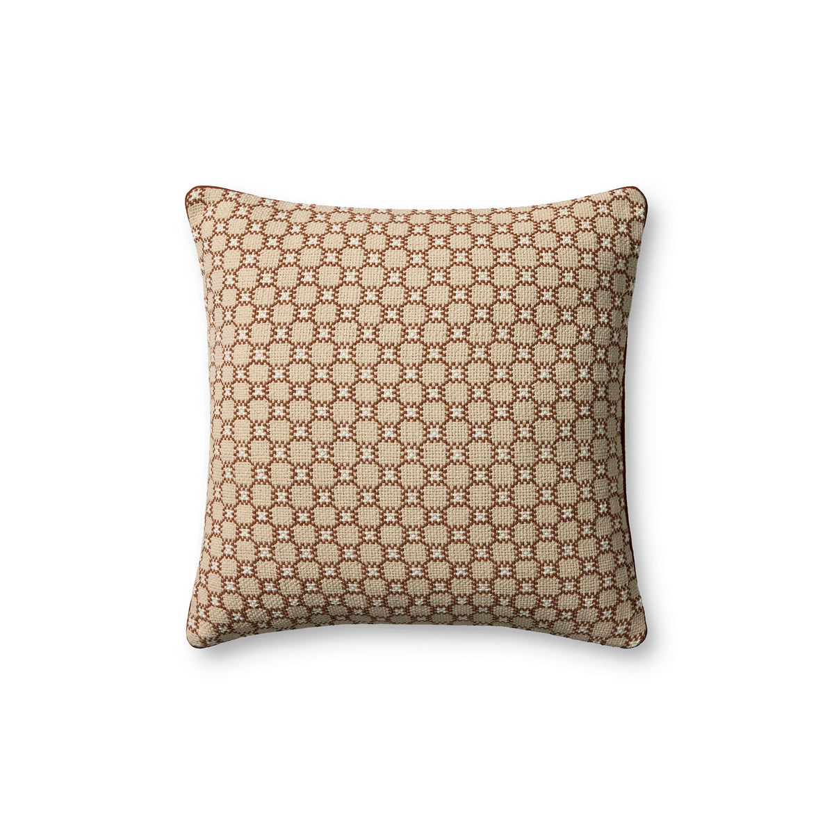Jeremiah Brent x Loloi Alberti Pillow in Natural/Clay-1