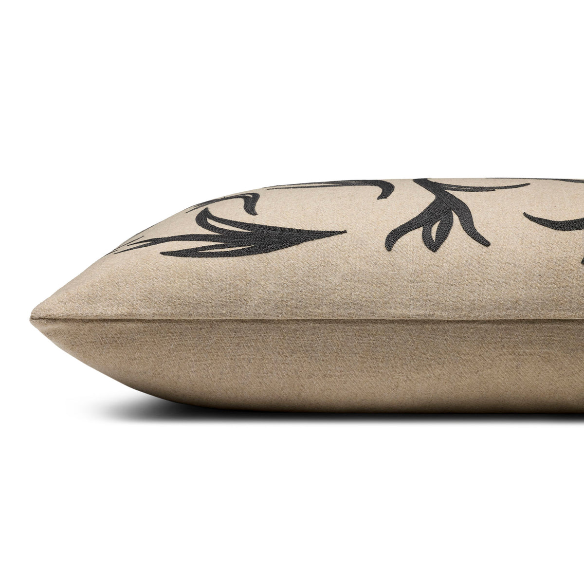 Jeremiah Brent x Loloi Cluny Pillow in Natural/Black-2