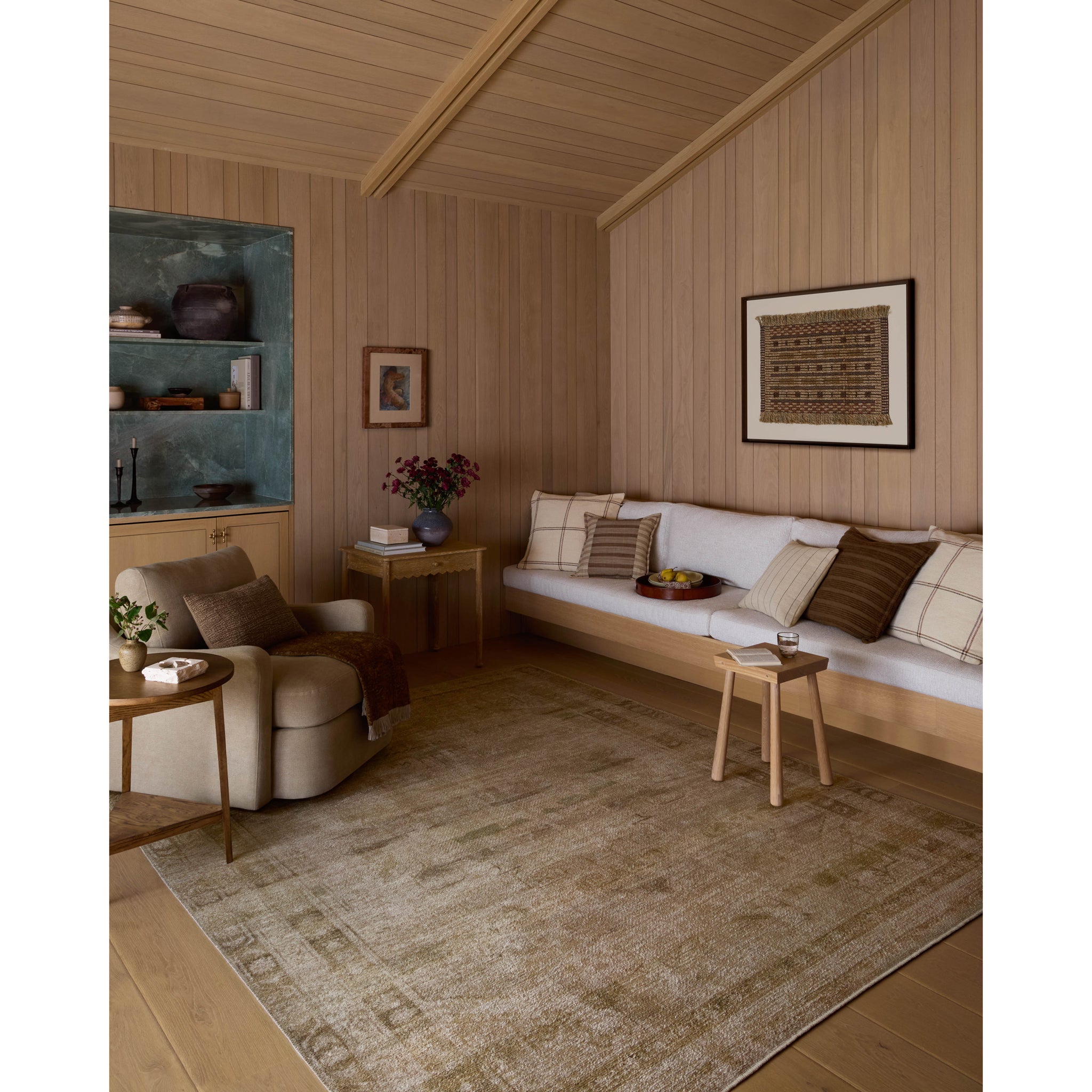 Amber Lewis x Loloi Cambria Rug in Natural/Jade – Maison Roseaux