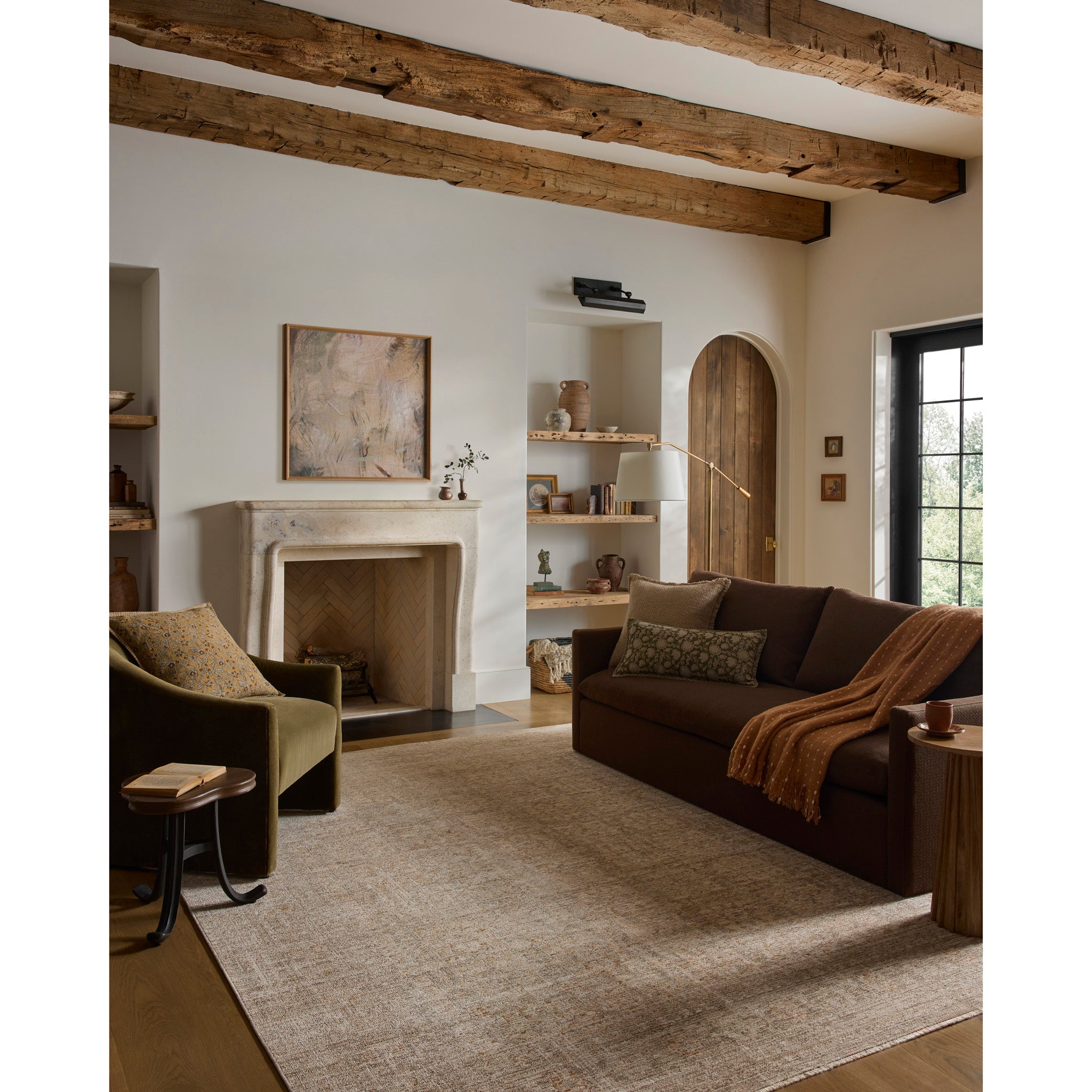 Elora Rug in Natural/Terracotta-3