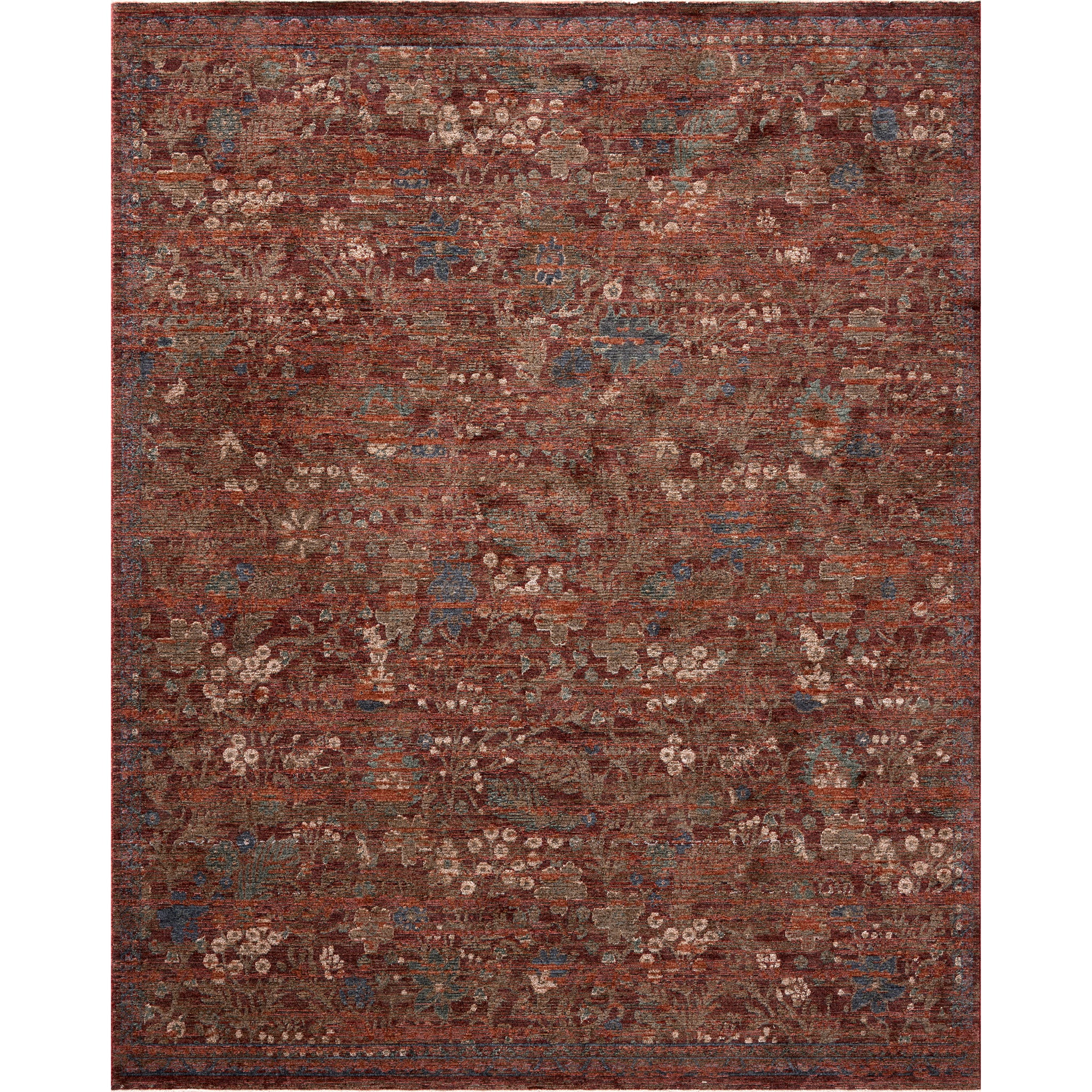 Winchester Rug in Ruby/Mushroom-1