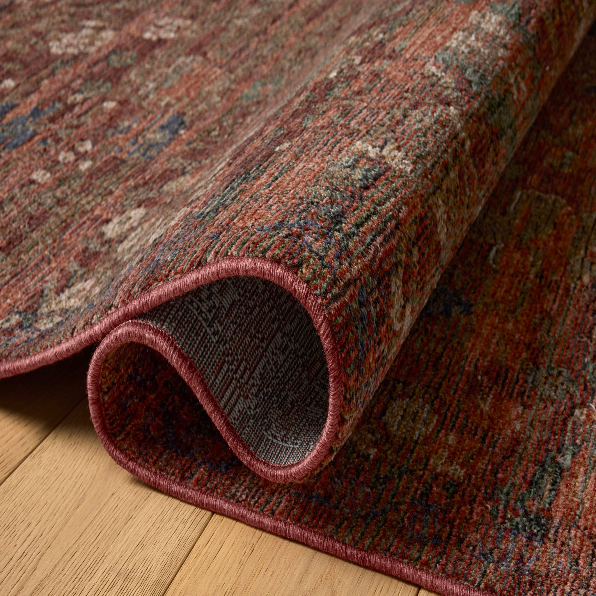 Winchester Rug in Ruby/Mushroom-3