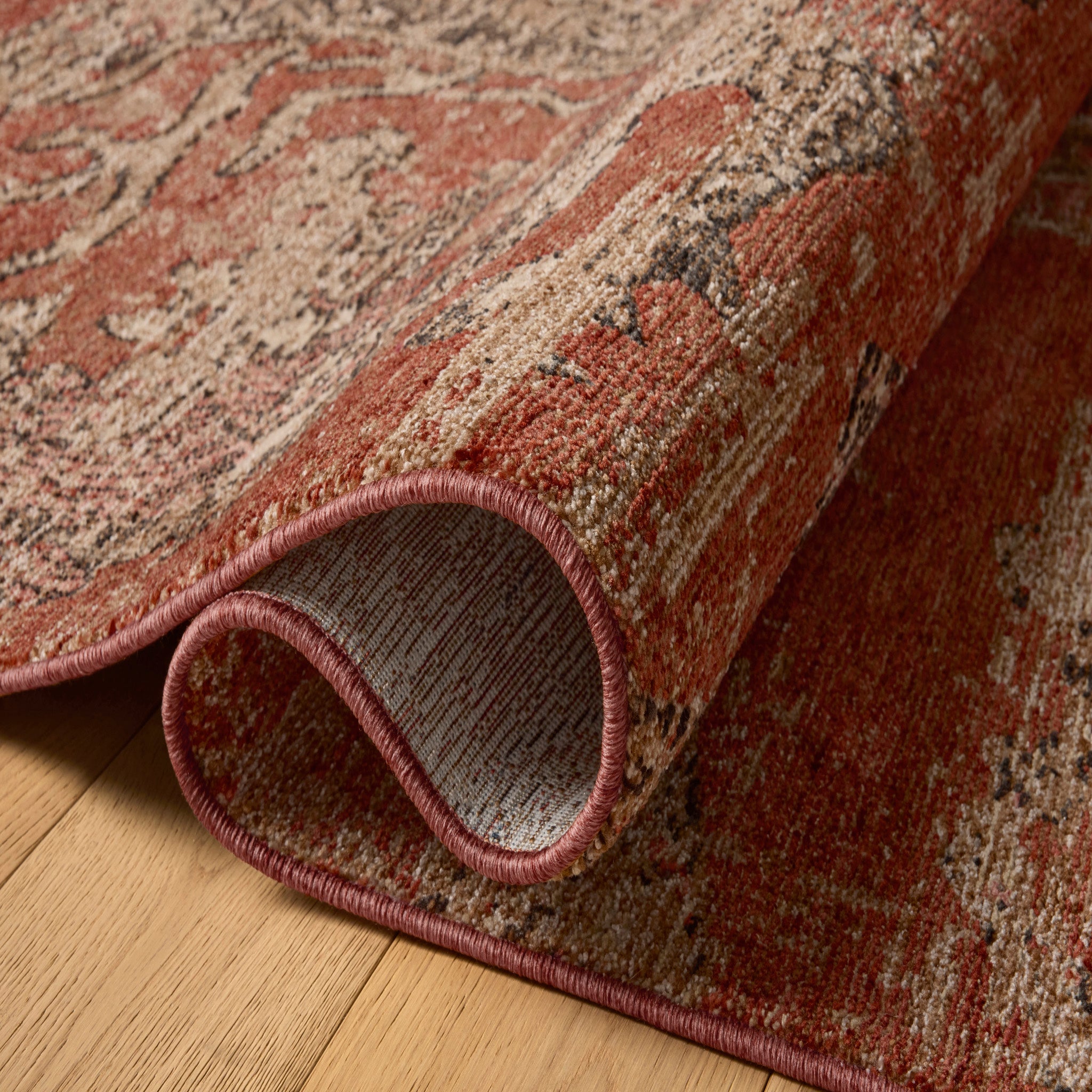 Winchester Rug in Brick/Beige-4