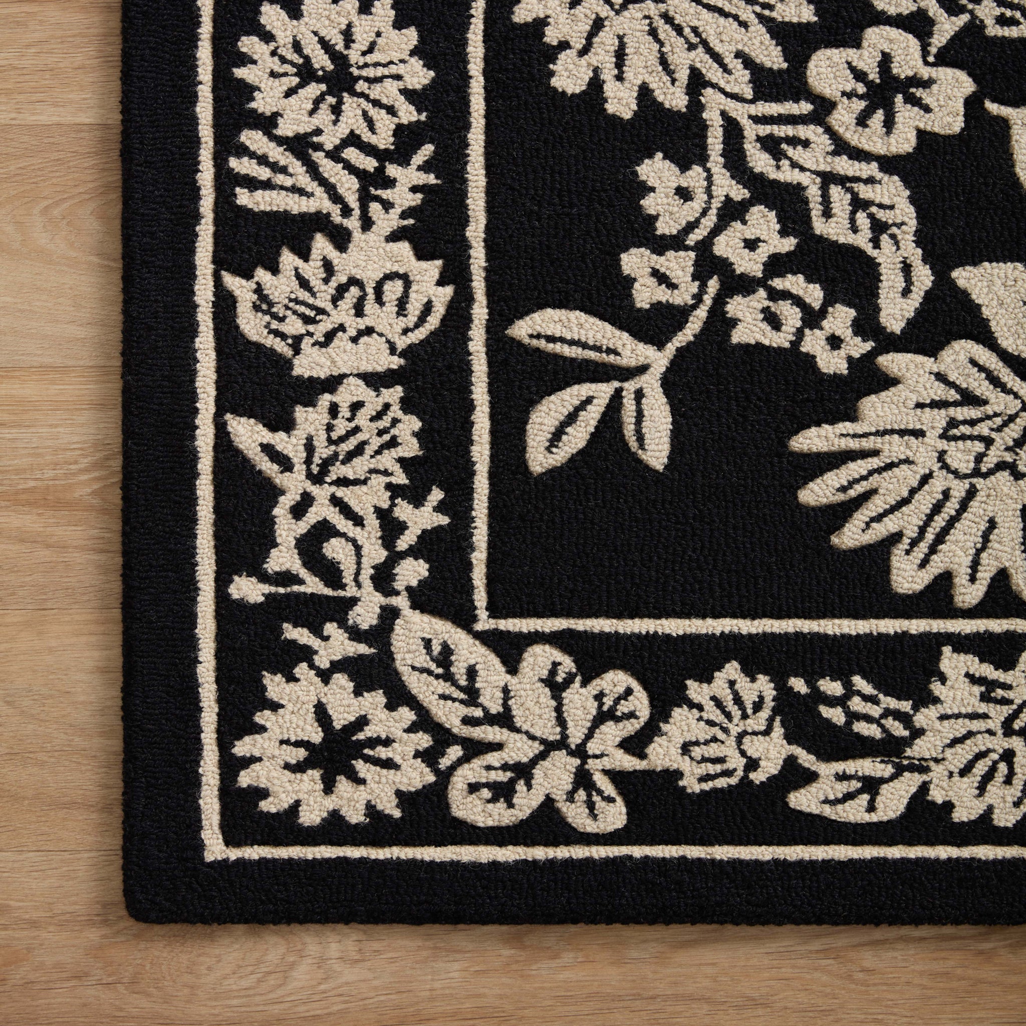 Rifle Paper Co. x Loloi Arboretum Rug in Black-5