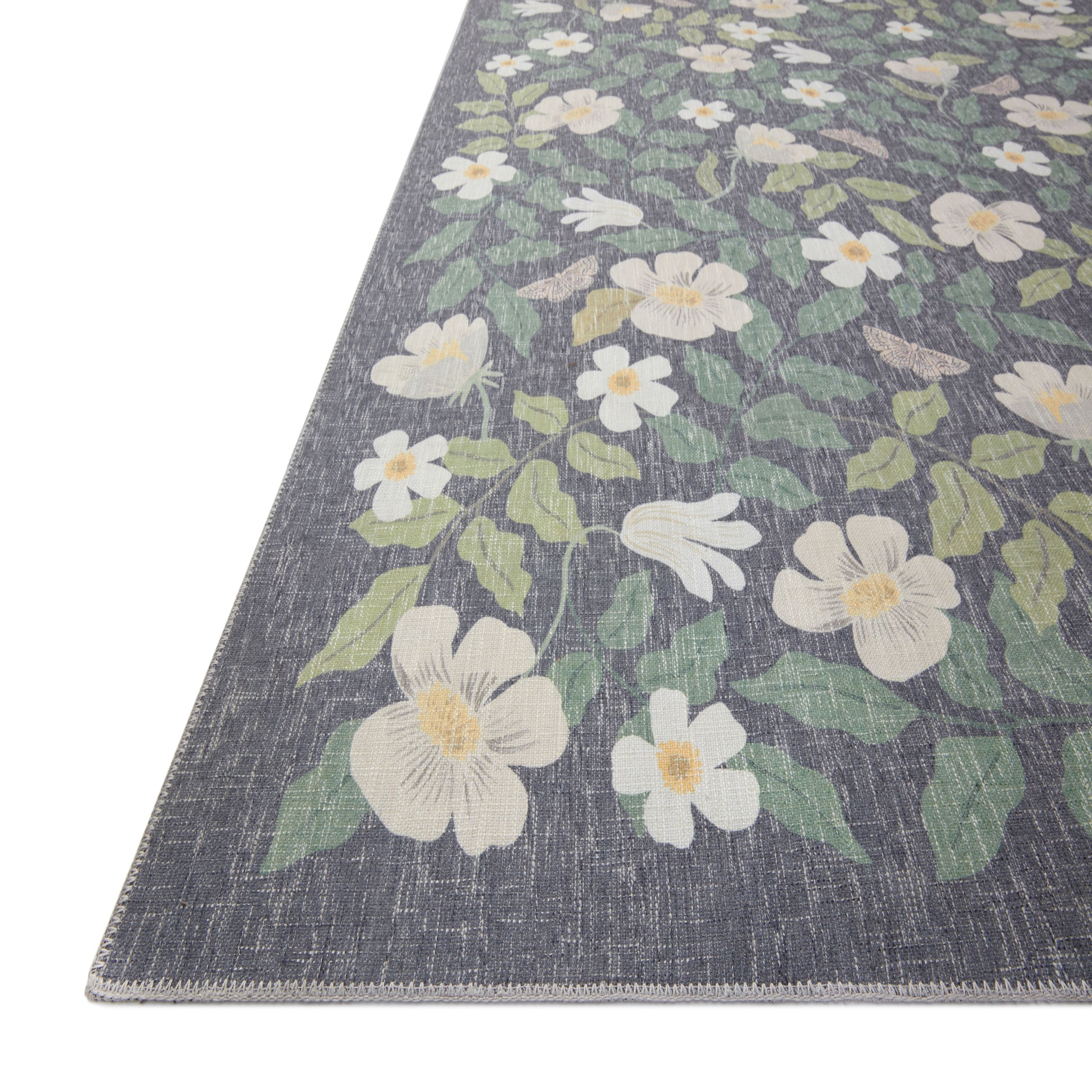 Rifle Paper Co. x Loloi Cotswolds Rug in Charcoal-4