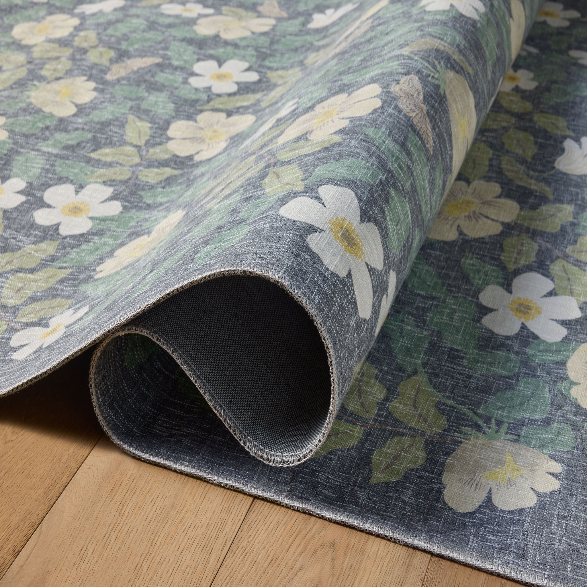 Rifle Paper Co. x Loloi Cotswolds Rug in Charcoal-5