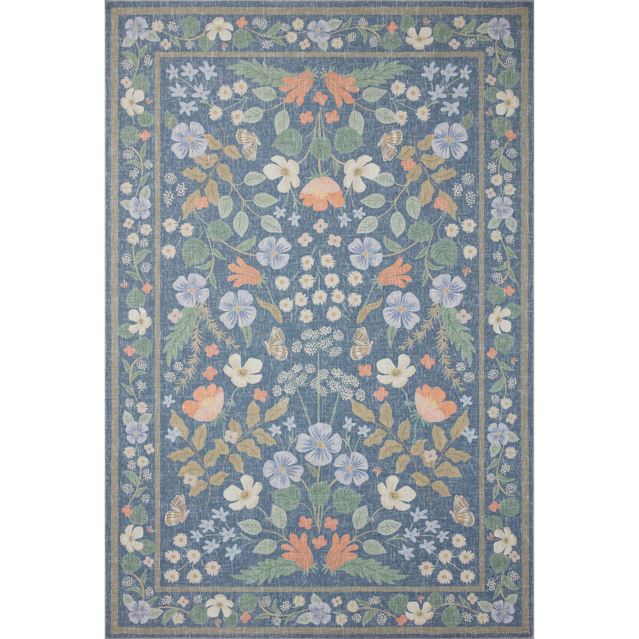 Rifle Paper Co. x Loloi Cotswolds Rug in Indigo-1