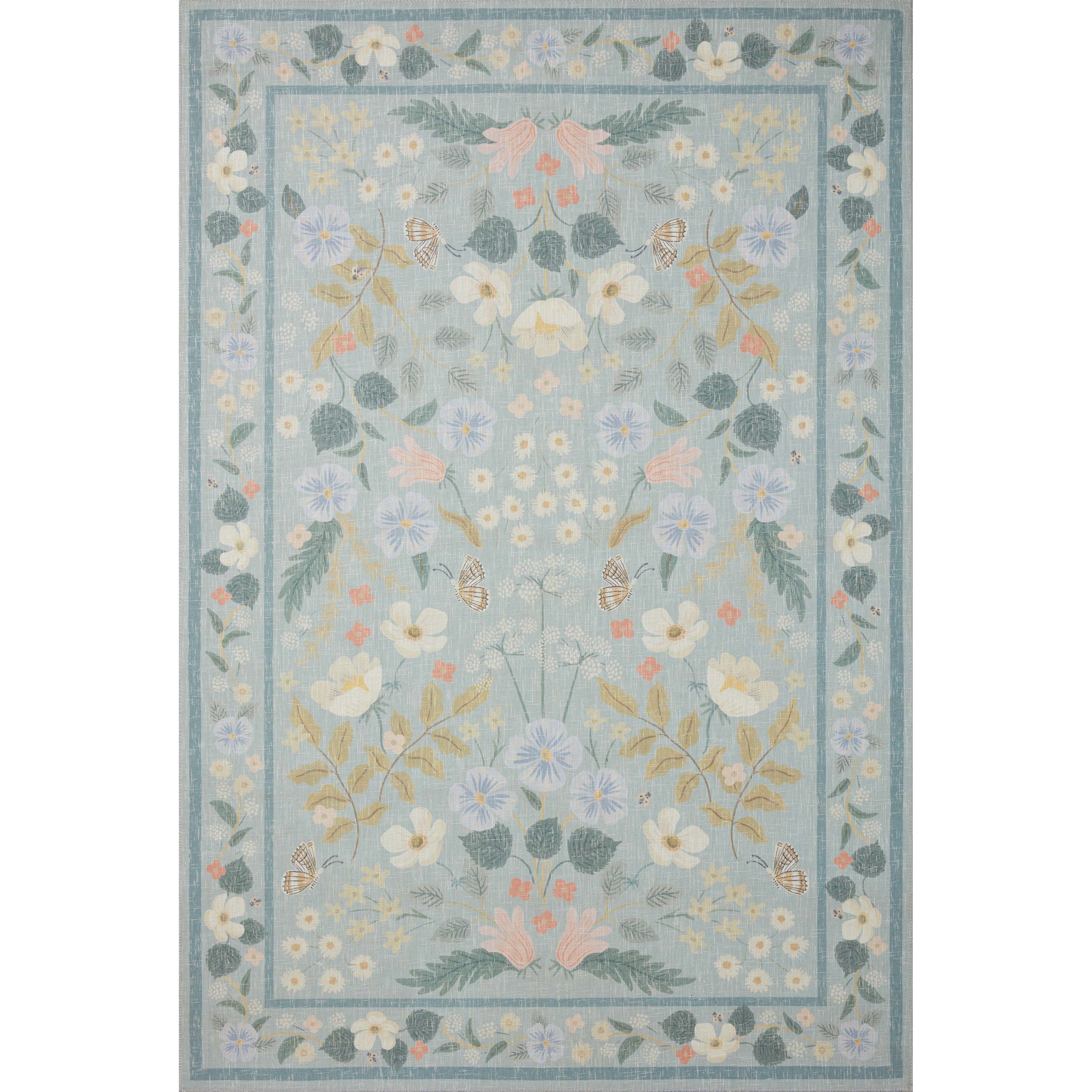 Rifle Paper Co. x Loloi Cotswolds Rug in Sky-1