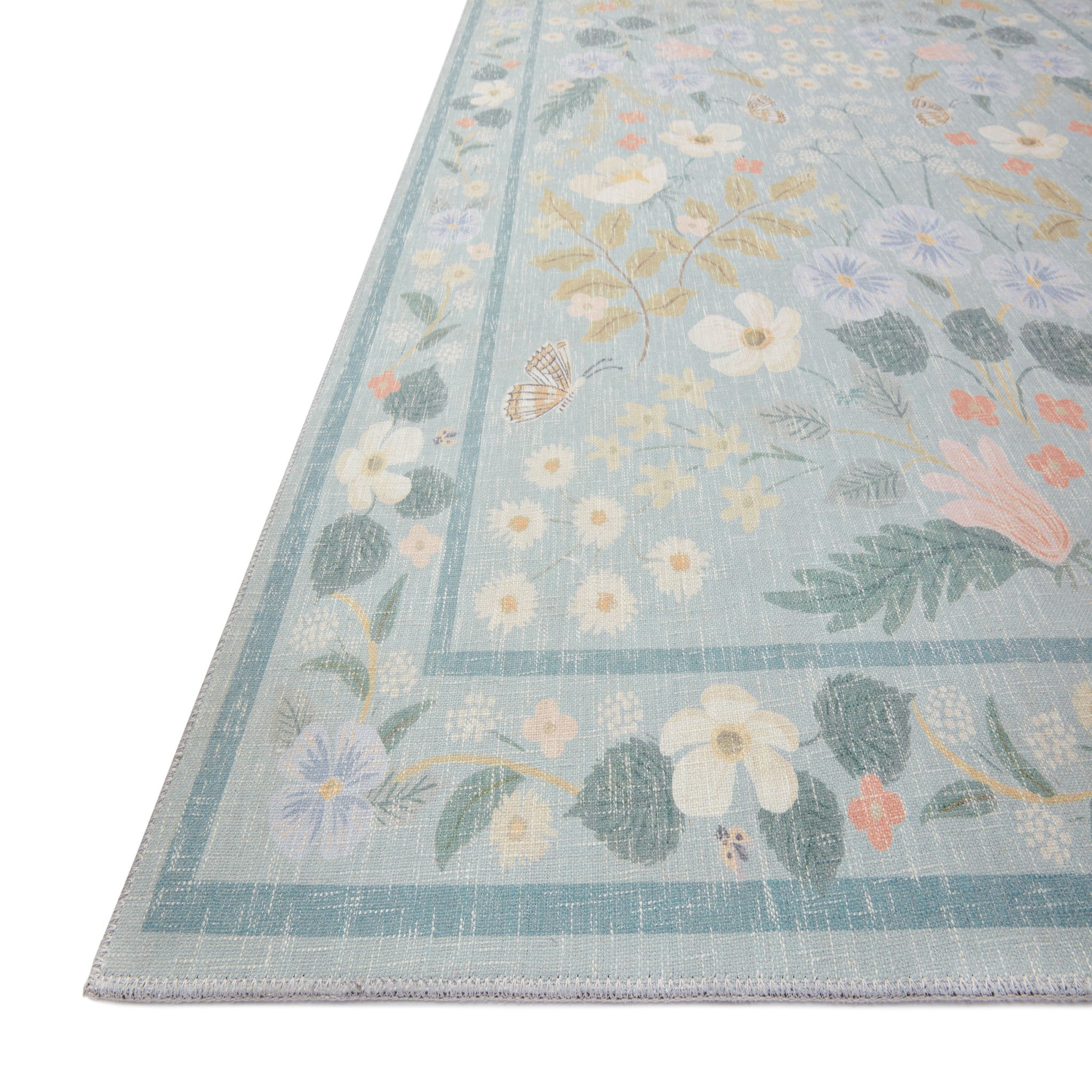 Rifle Paper Co. x Loloi Cotswolds Rug in Sky-2