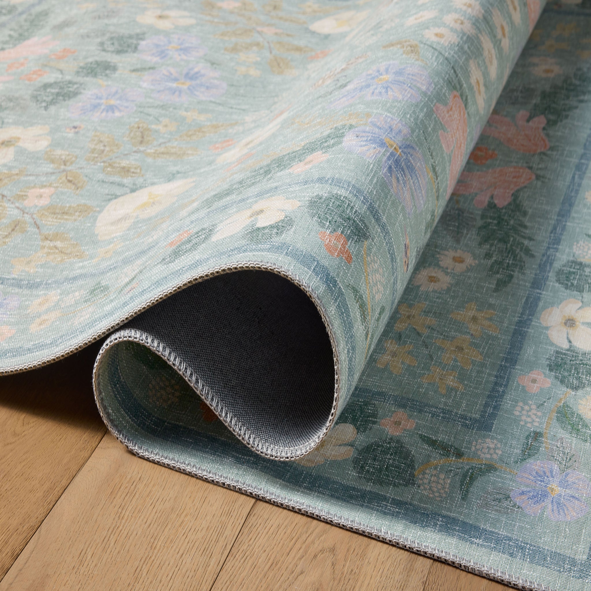 Rifle Paper Co. x Loloi Cotswolds Rug in Sky-3
