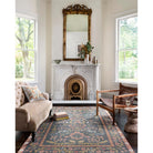 Rifle Paper Co. x Loloi Fiore Rug in Navy-Rust-2