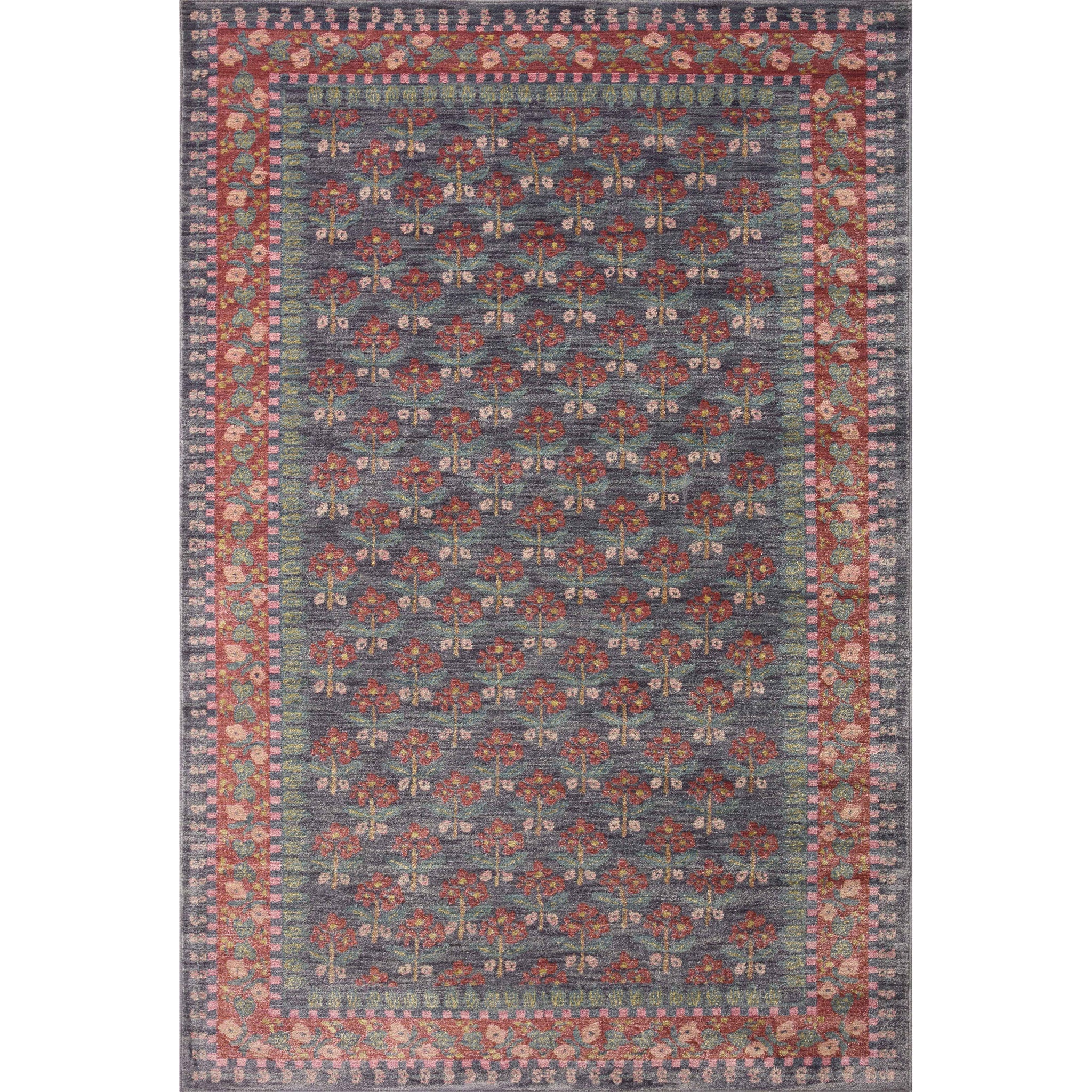 Rifle Paper Co. x Loloi Fiore Rug in Navy-1