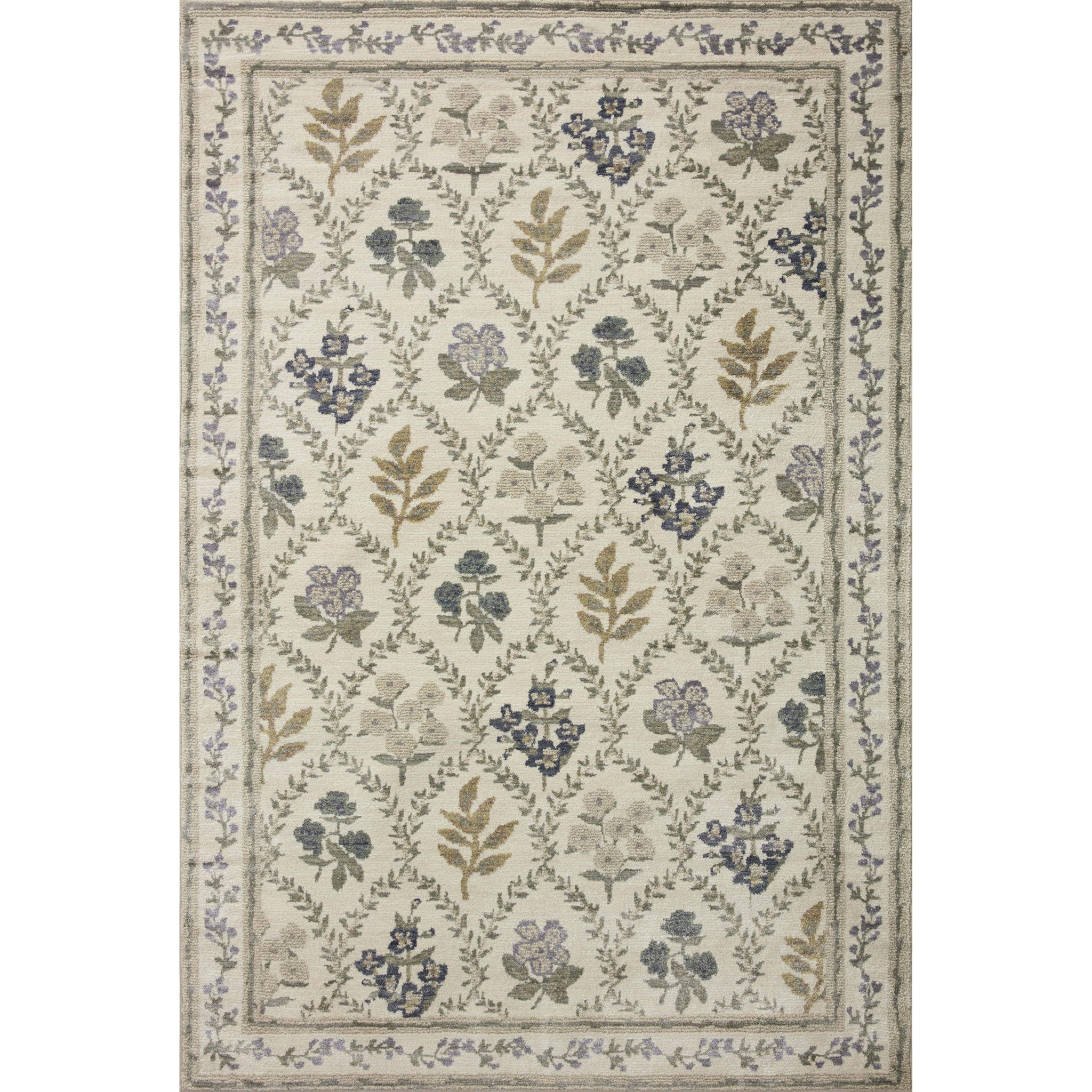 Rifle Paper Co. x Loloi Fiore Rug in Ivory-1