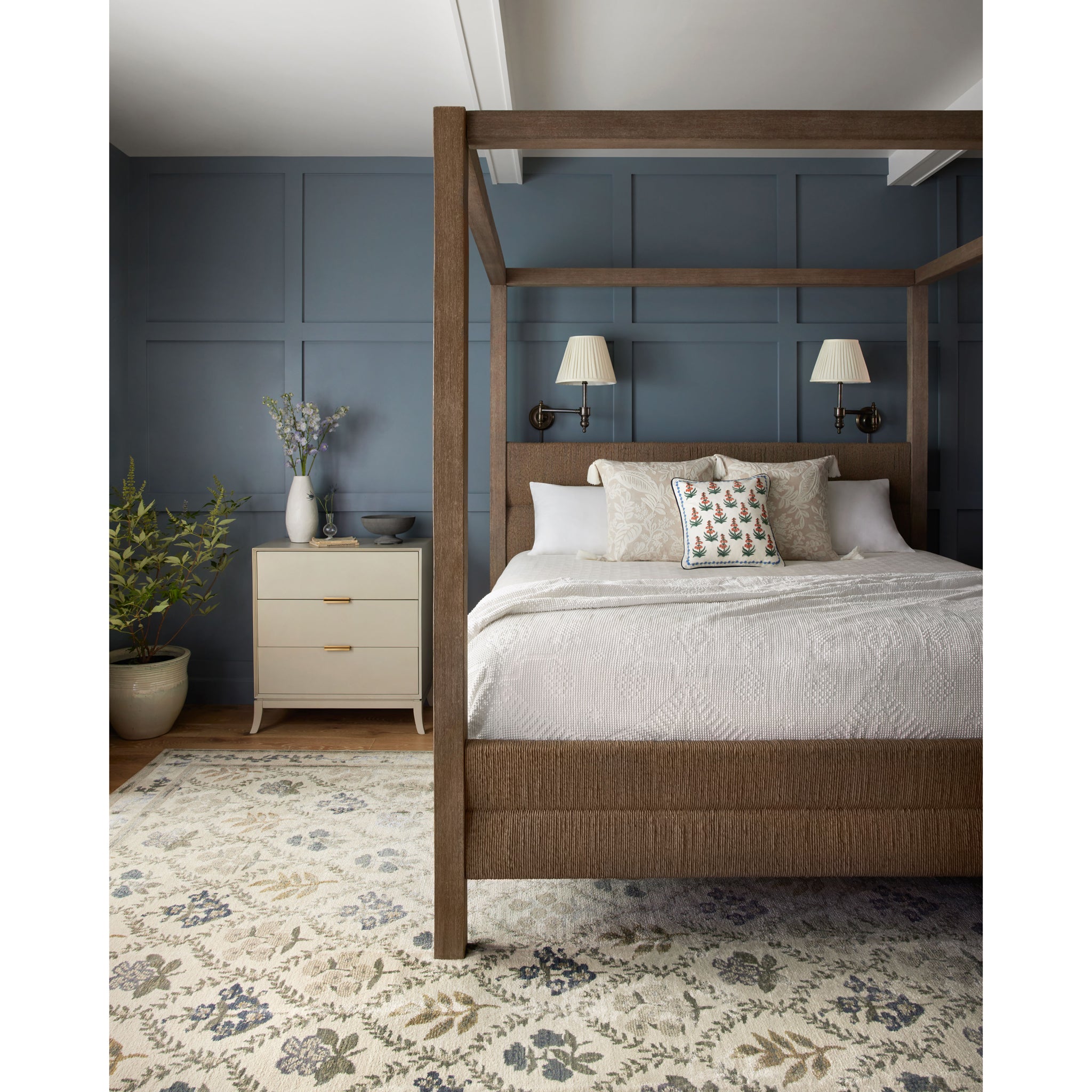 Rifle Paper Co. x Loloi Fiore Rug in Ivory-2