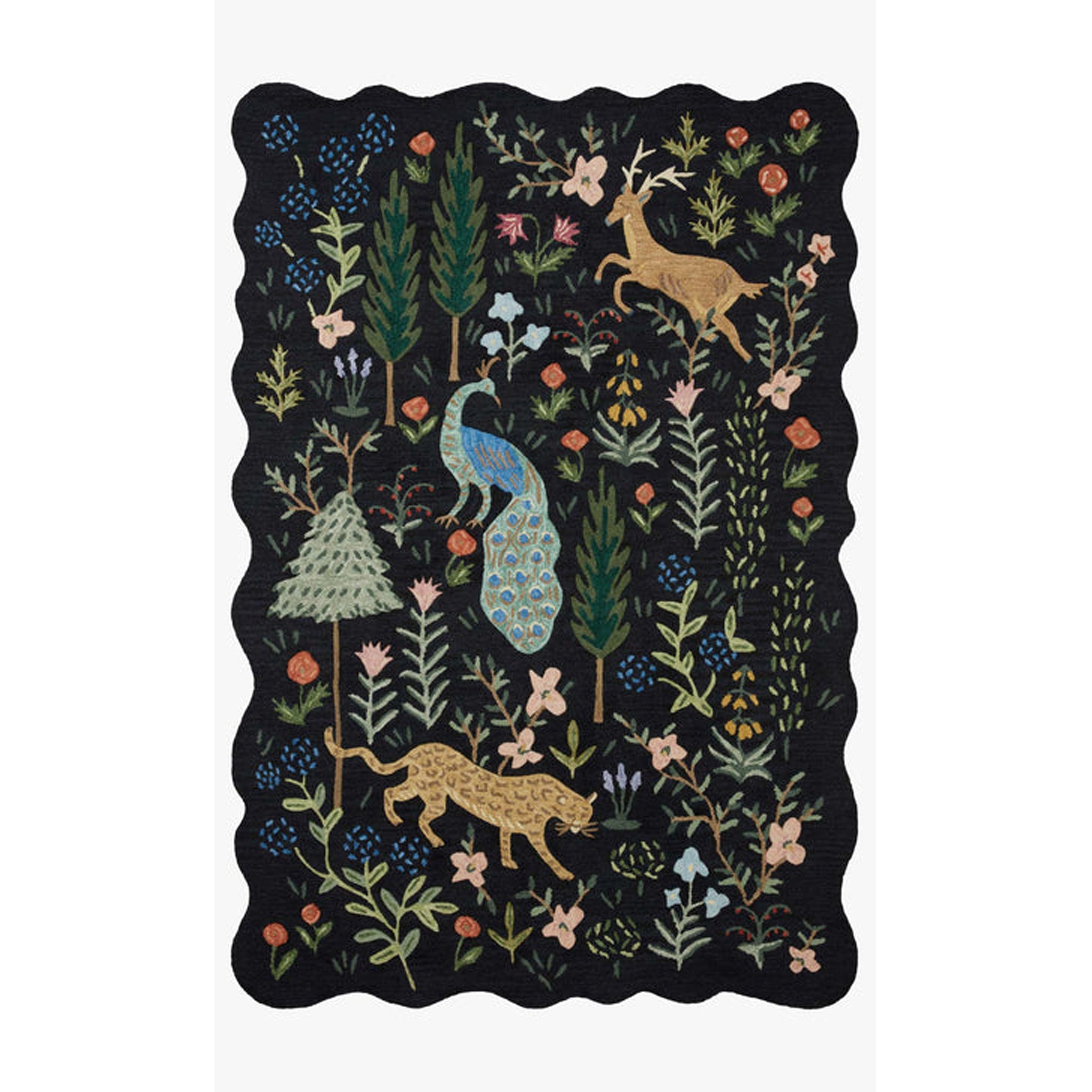 Rifle Paper Co. x Loloi Silhouette Rug in Black-1