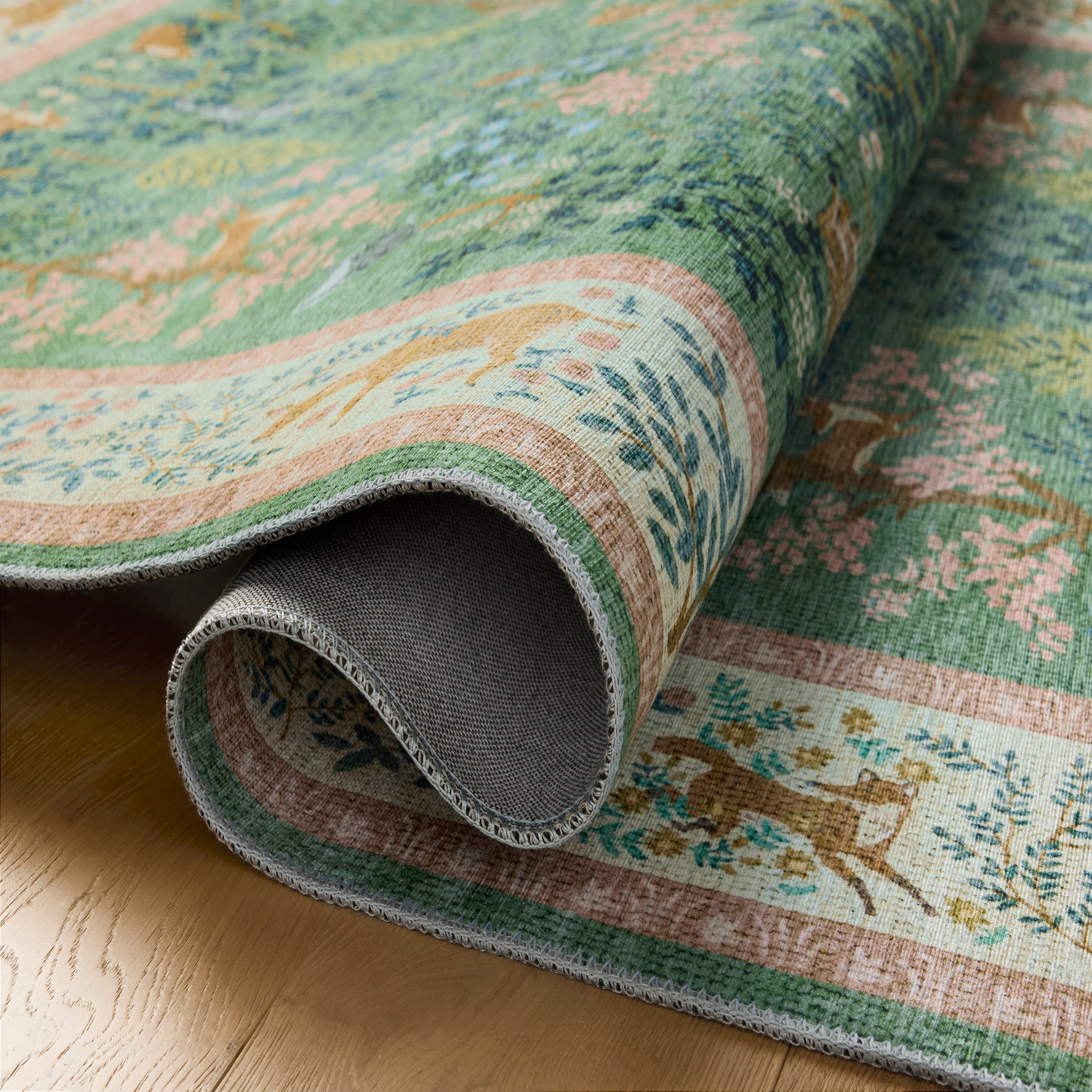 Rifle Paper Co. x Loloi Canopy Rug in Sage-Blush-3