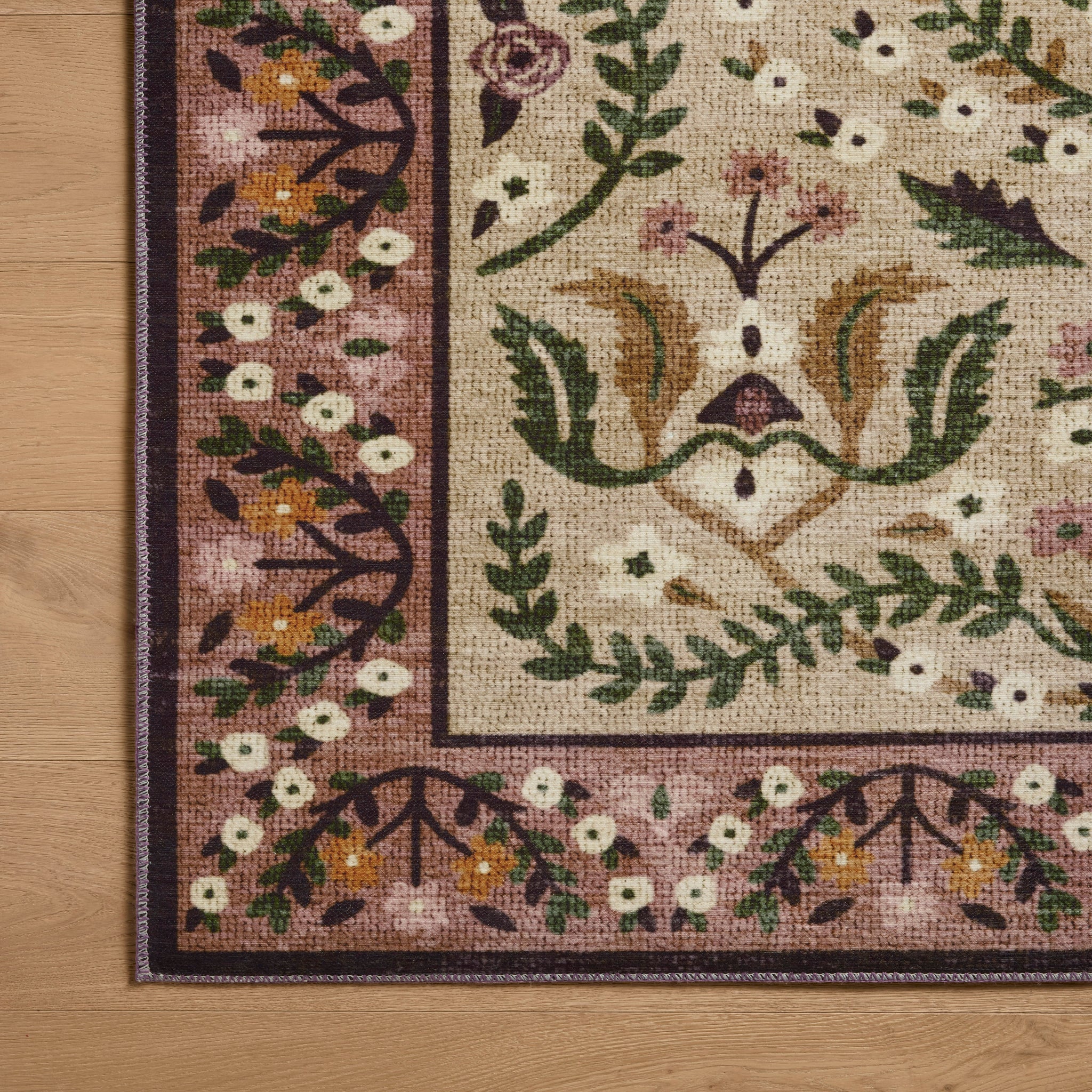 Rifle Paper Co. x Loloi Canopy Rug in Aubergine-5