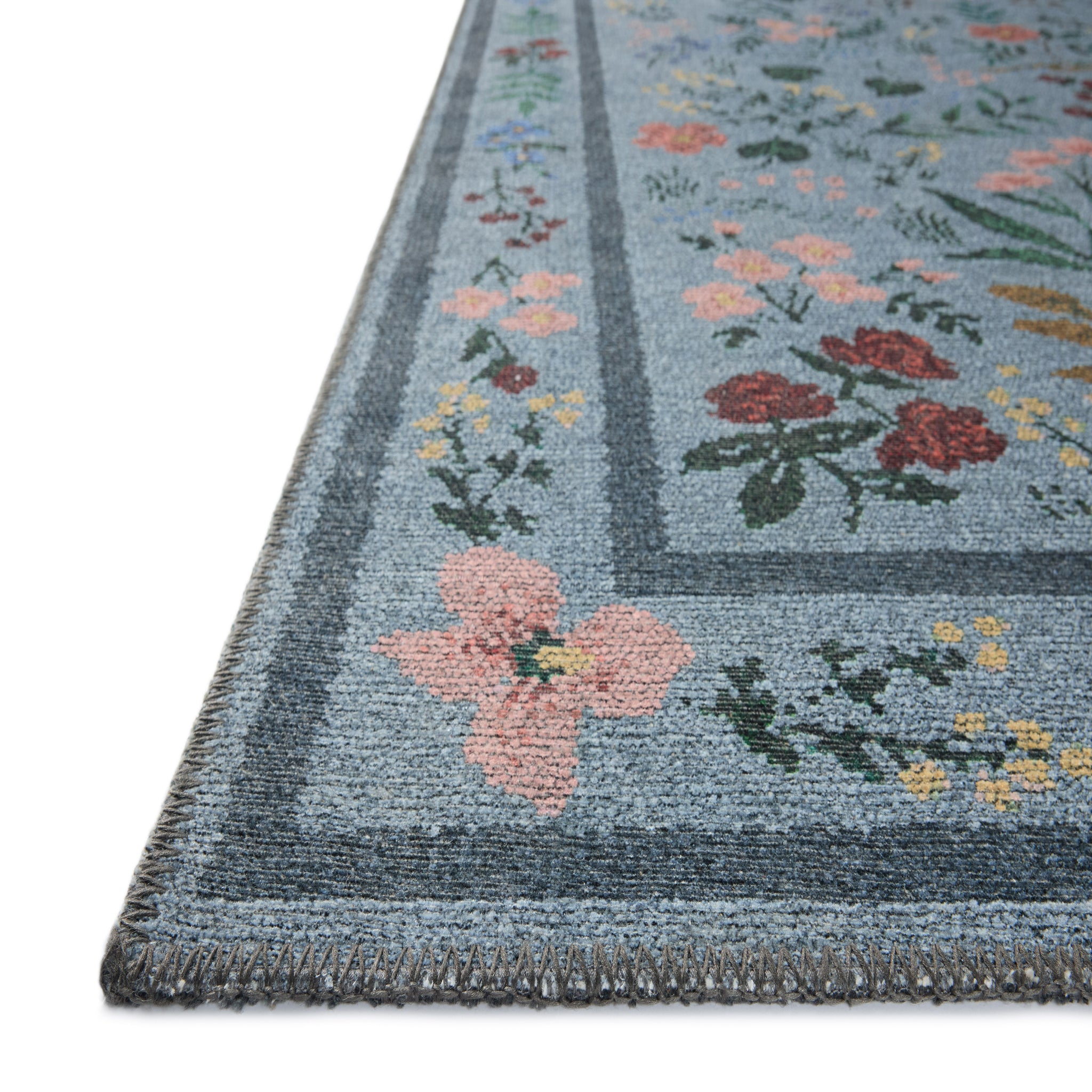 Rifle Paper Co. x Loloi Wildwood Rug in Blue-2