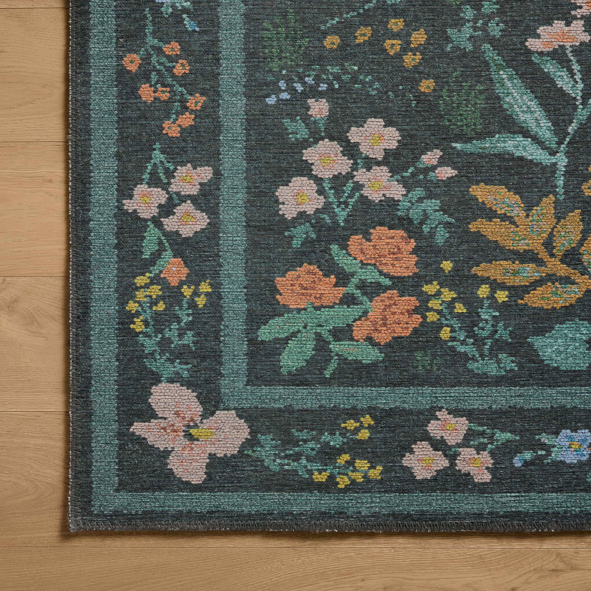Rifle Paper Co. x Loloi Wildwood Rug in Charcoal-4