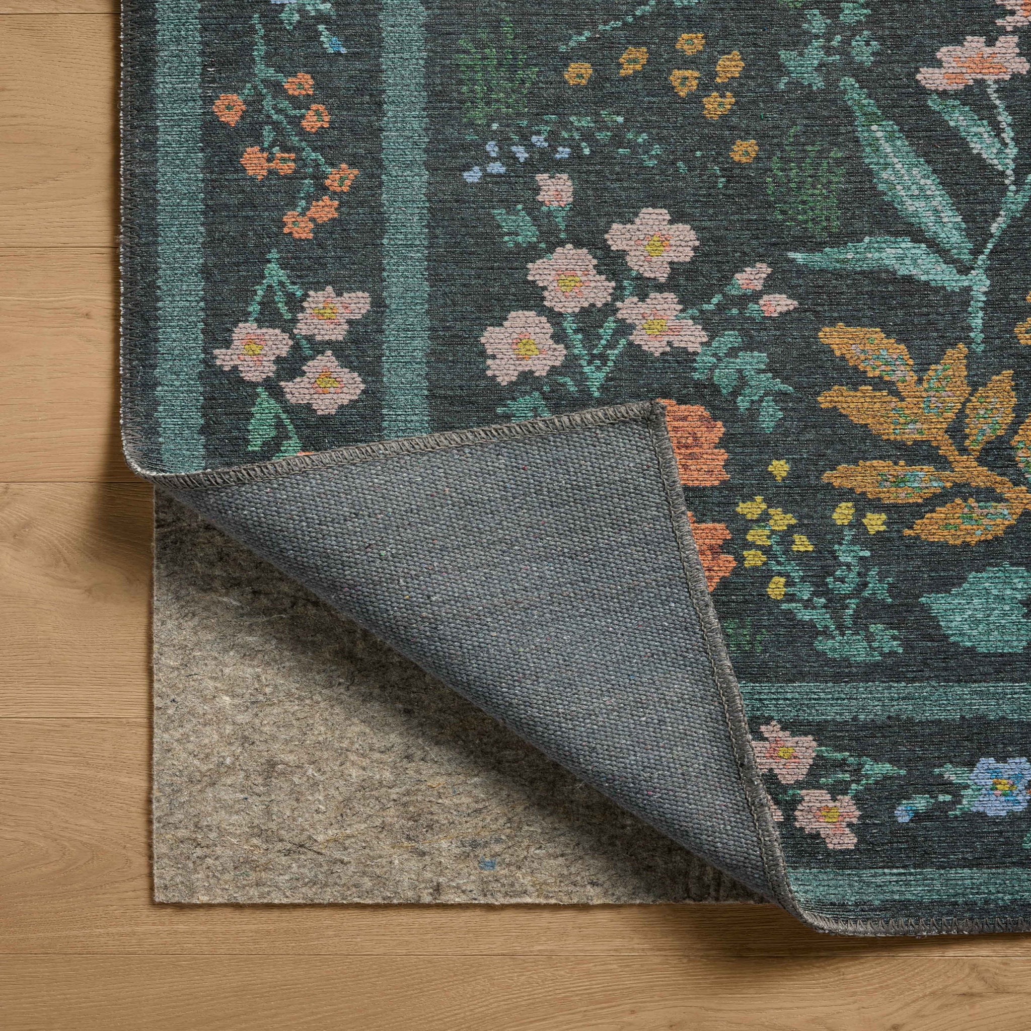 Rifle Paper Co. x Loloi Wildwood Rug in Charcoal-5