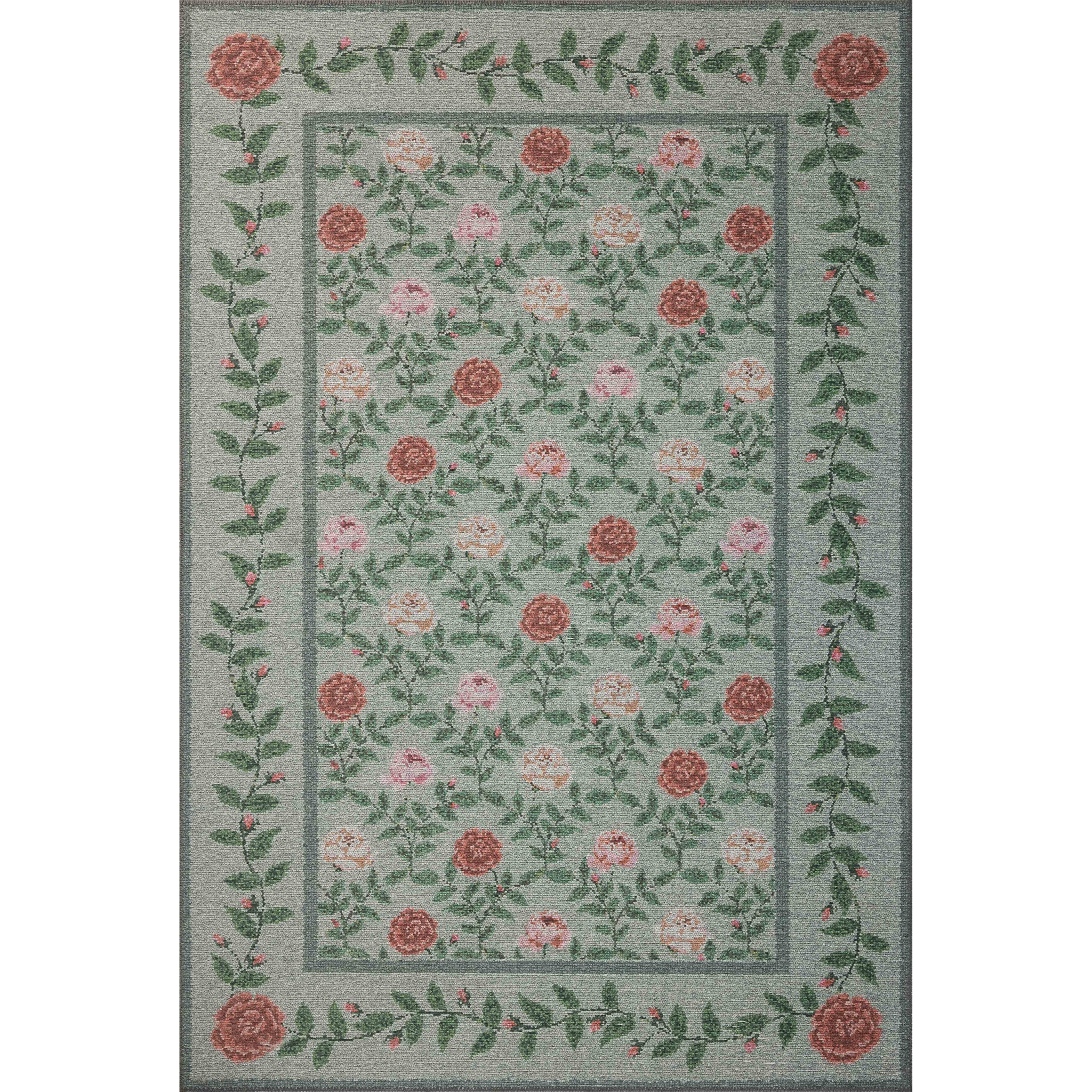 Rifle Paper Co. x Loloi Wildwood Rug in Green-1