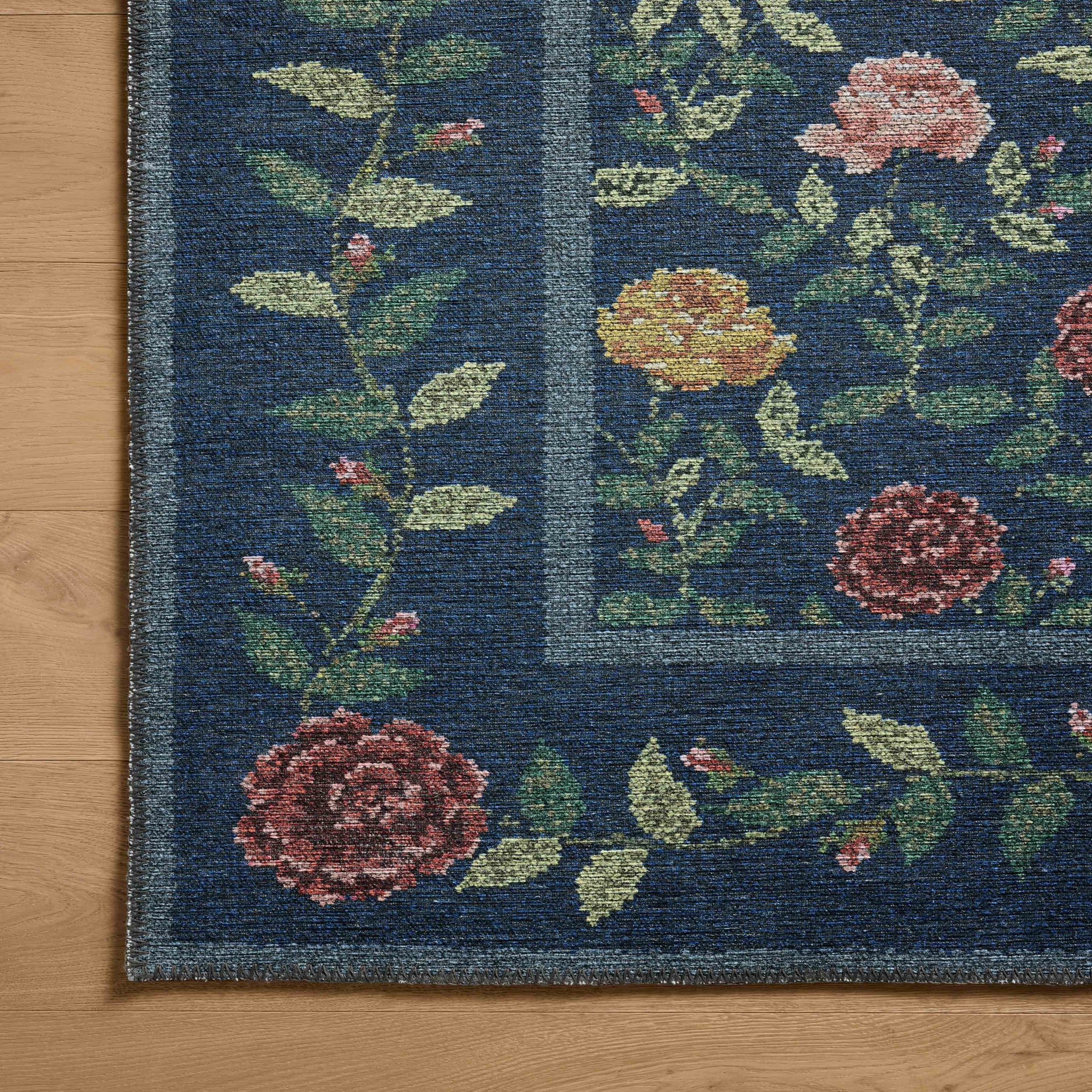 Rifle Paper Co. x Loloi Wildwood Rug in Navy-4
