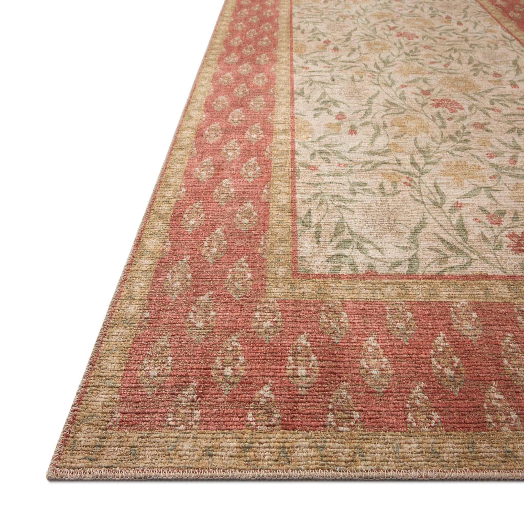 Rifle Paper Co. x Loloi Edinburgh Rug in Ivory-Spice-2
