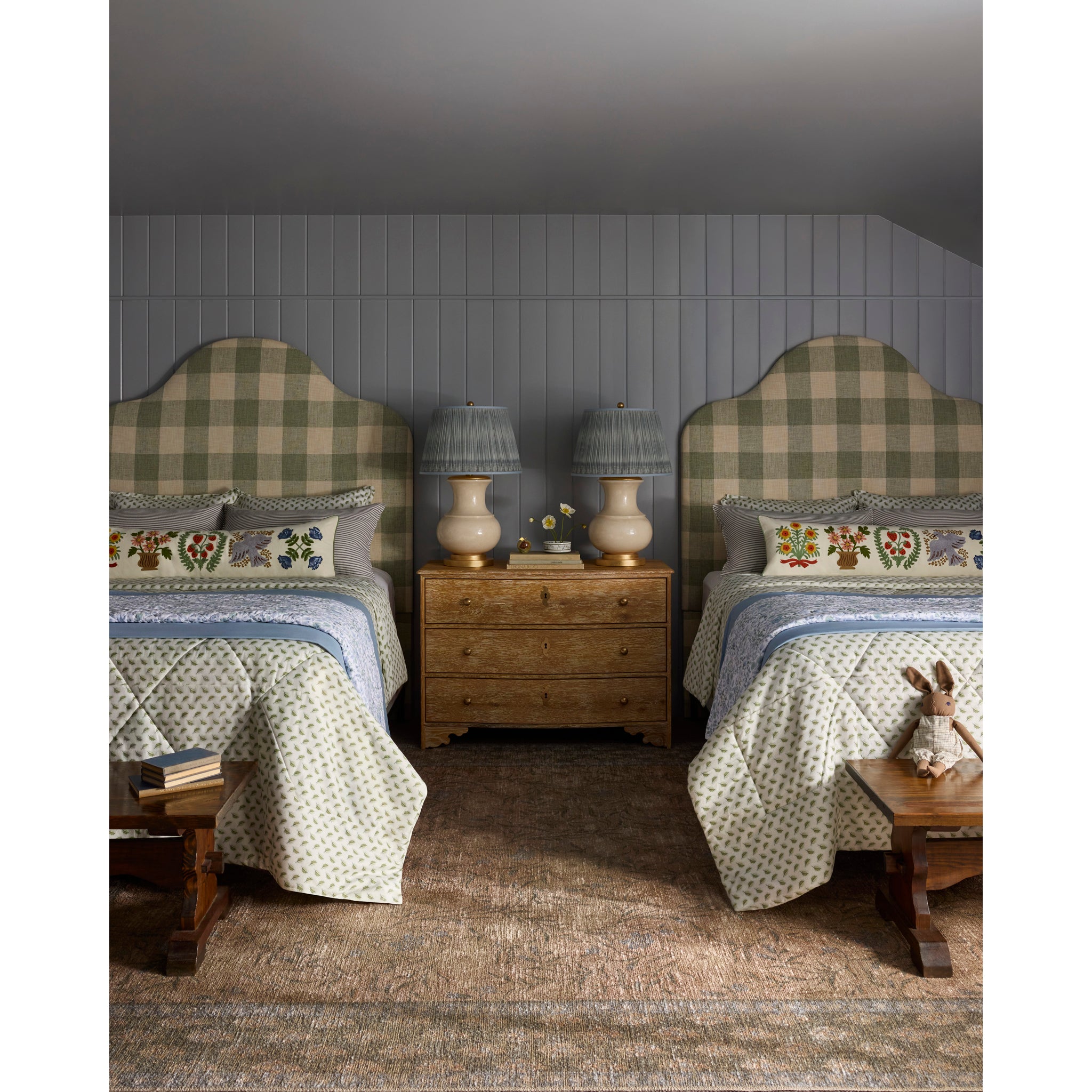 Rifle Paper Co. x Loloi Edinburgh Rug in Sand-Green-2