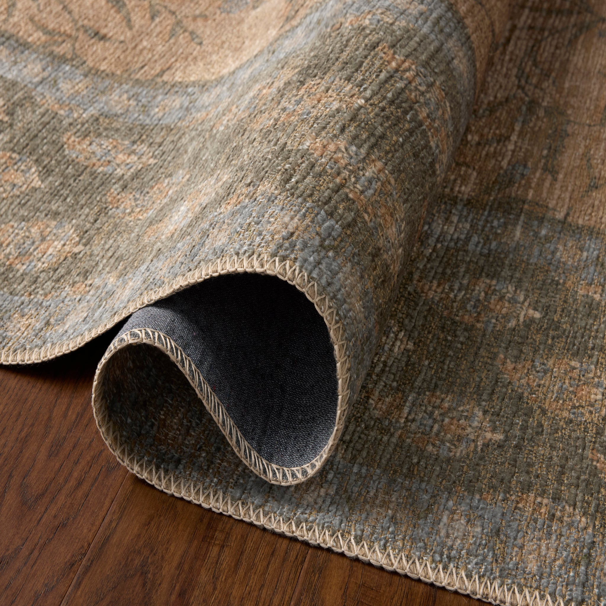 Rifle Paper Co. x Loloi Edinburgh Rug in Sand-Green-4
