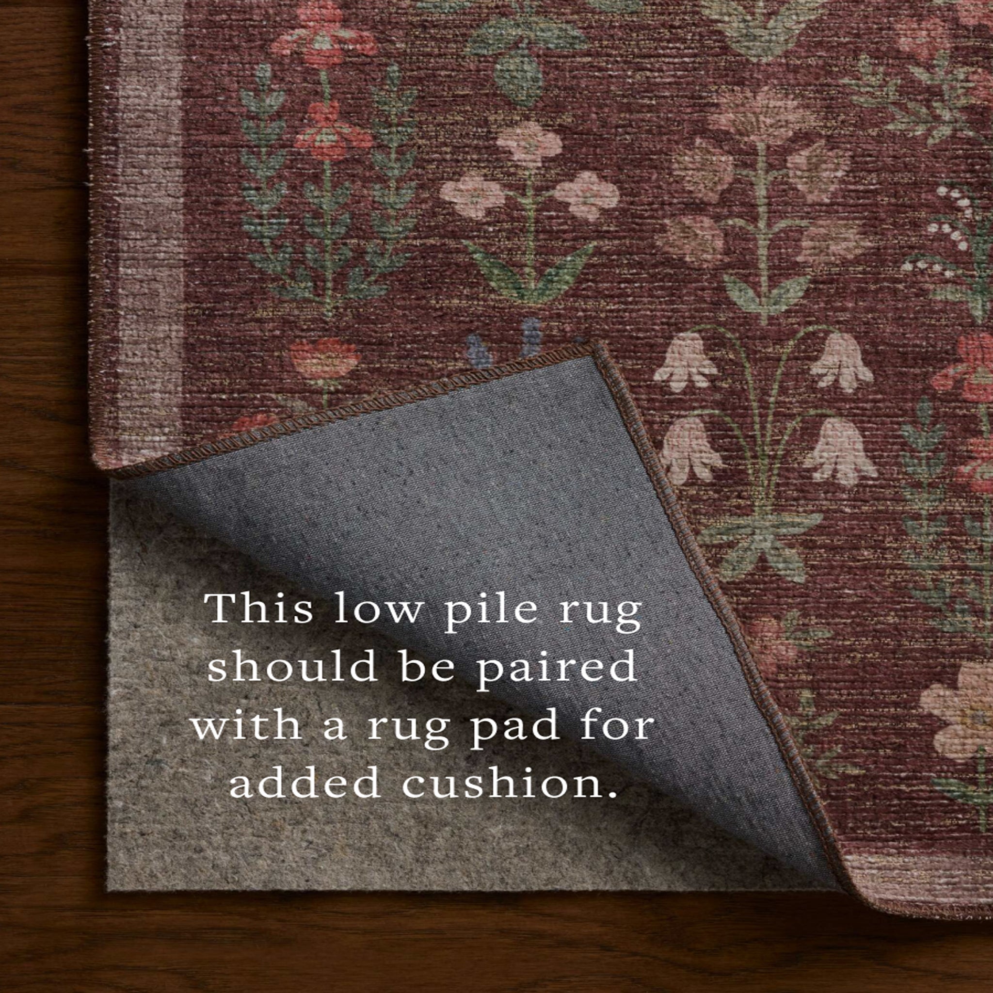 Rifle Paper Co. x Loloi Edinburgh Rug in Merlot-Multi-5