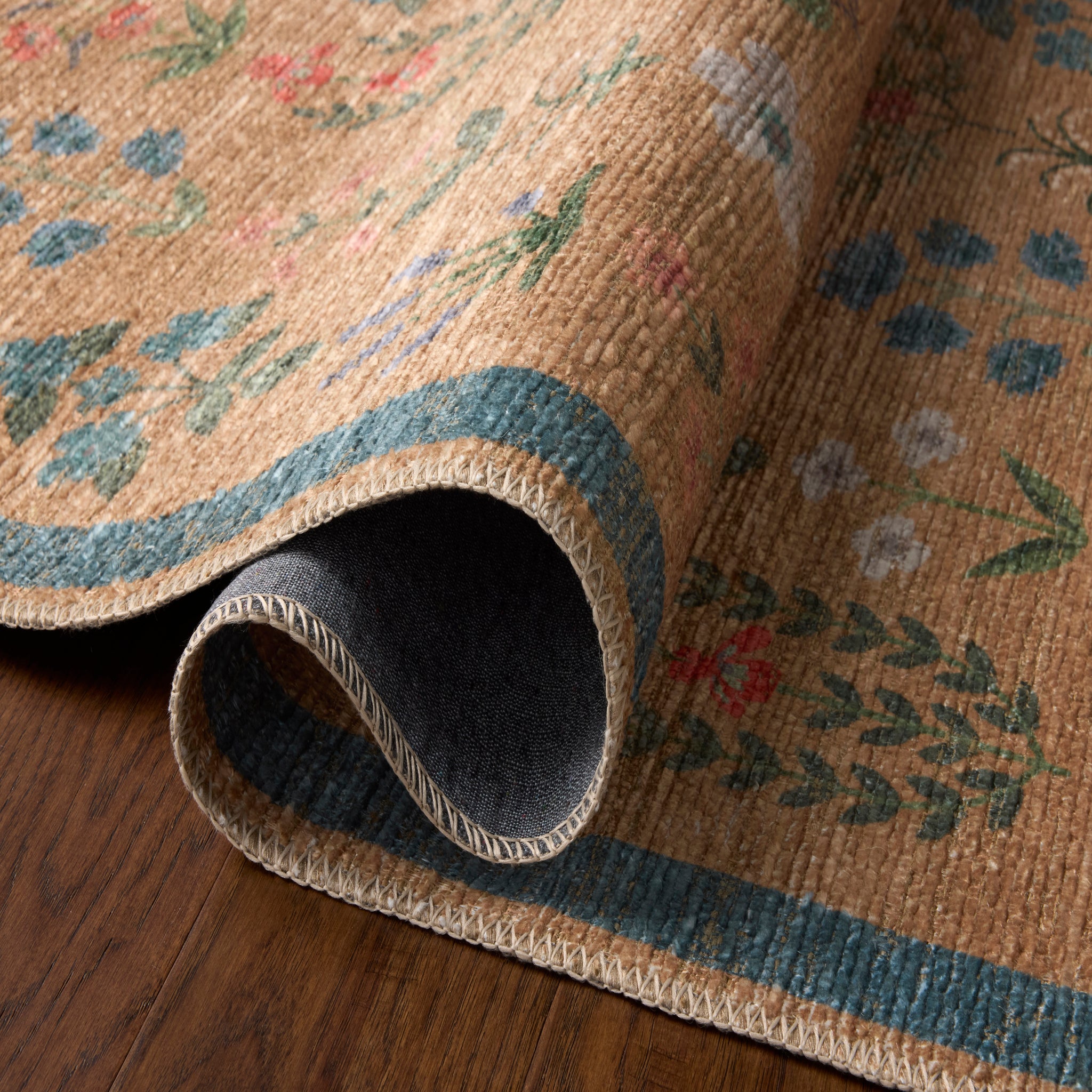 Rifle Paper Co. x Loloi Edinburgh Rug in Wheat-Multi-3