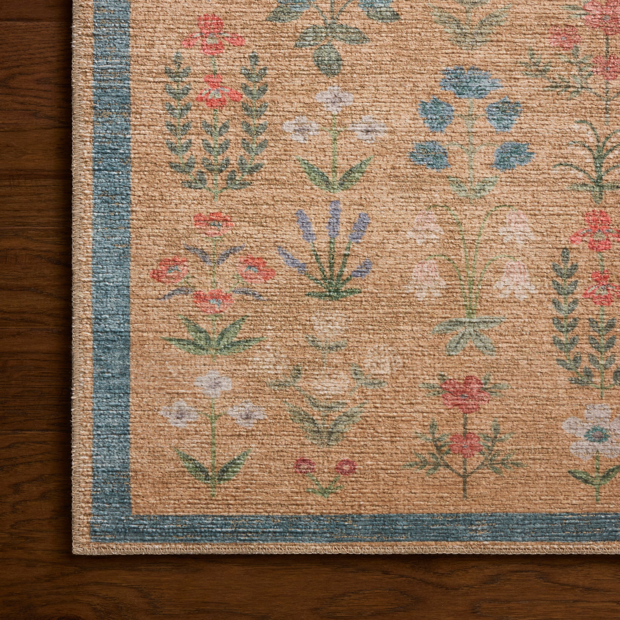 Rifle Paper Co. x Loloi Edinburgh Rug in Wheat-Multi-4