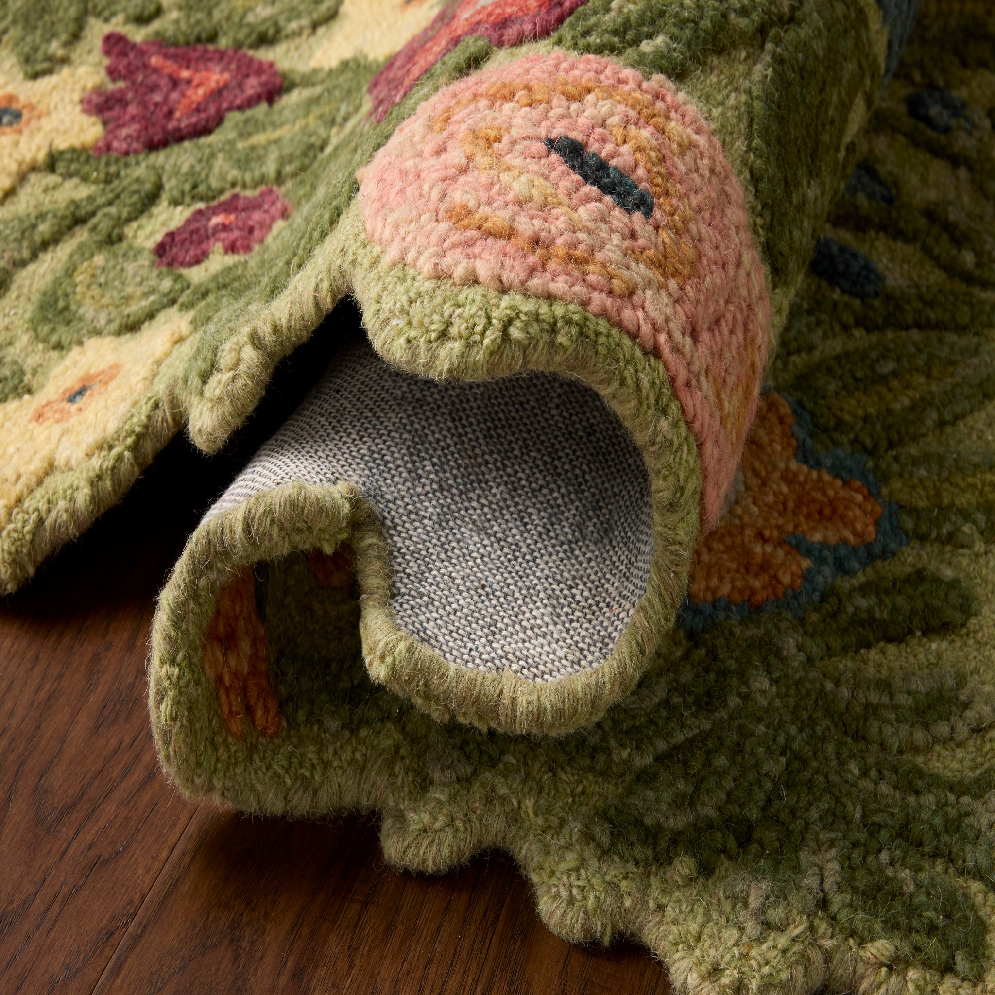 Rifle Paper Co. x Loloi Edith Rug in Green-Multi-4