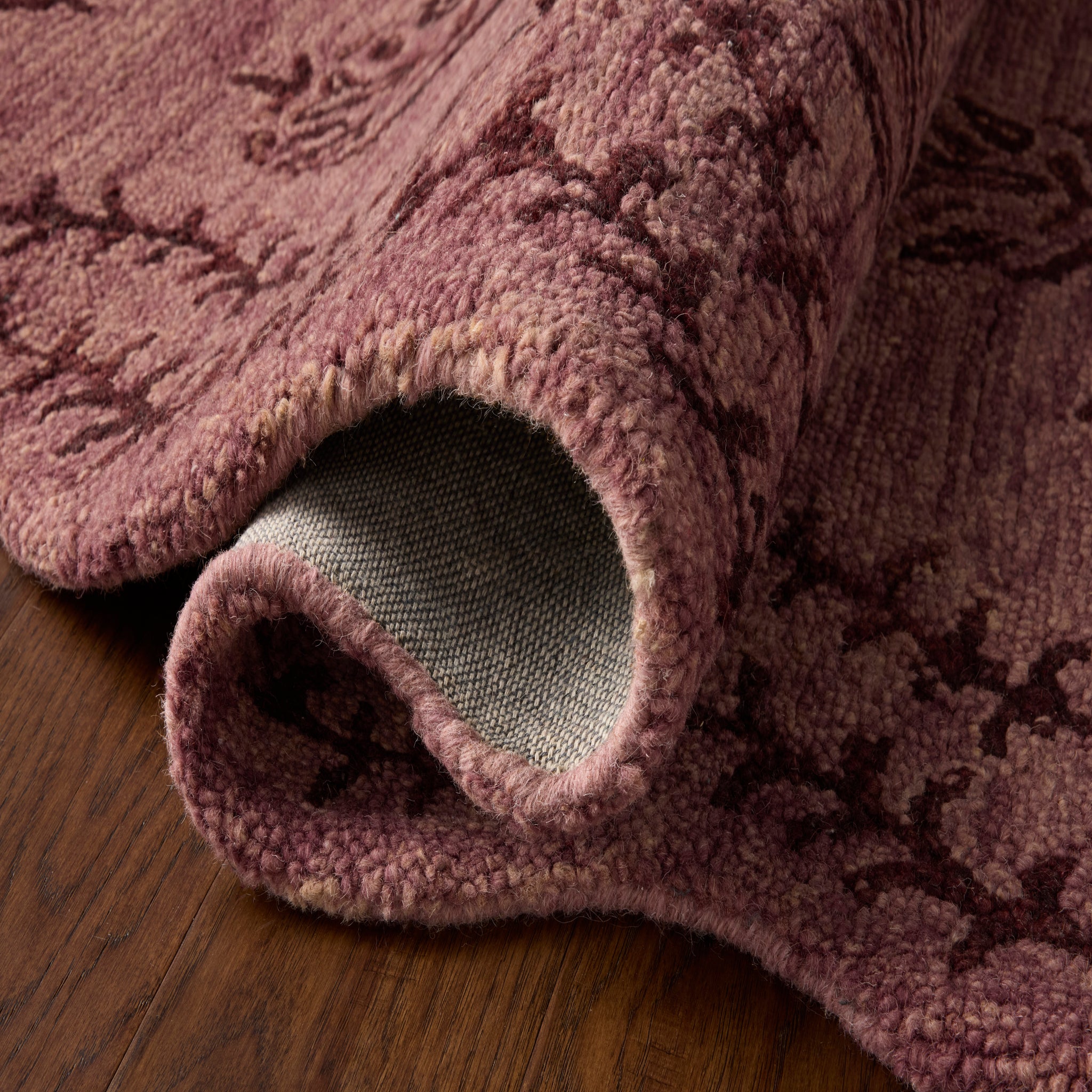 Rifle Paper Co. x Loloi Lisette Rug in Plum-Dark Plum-4