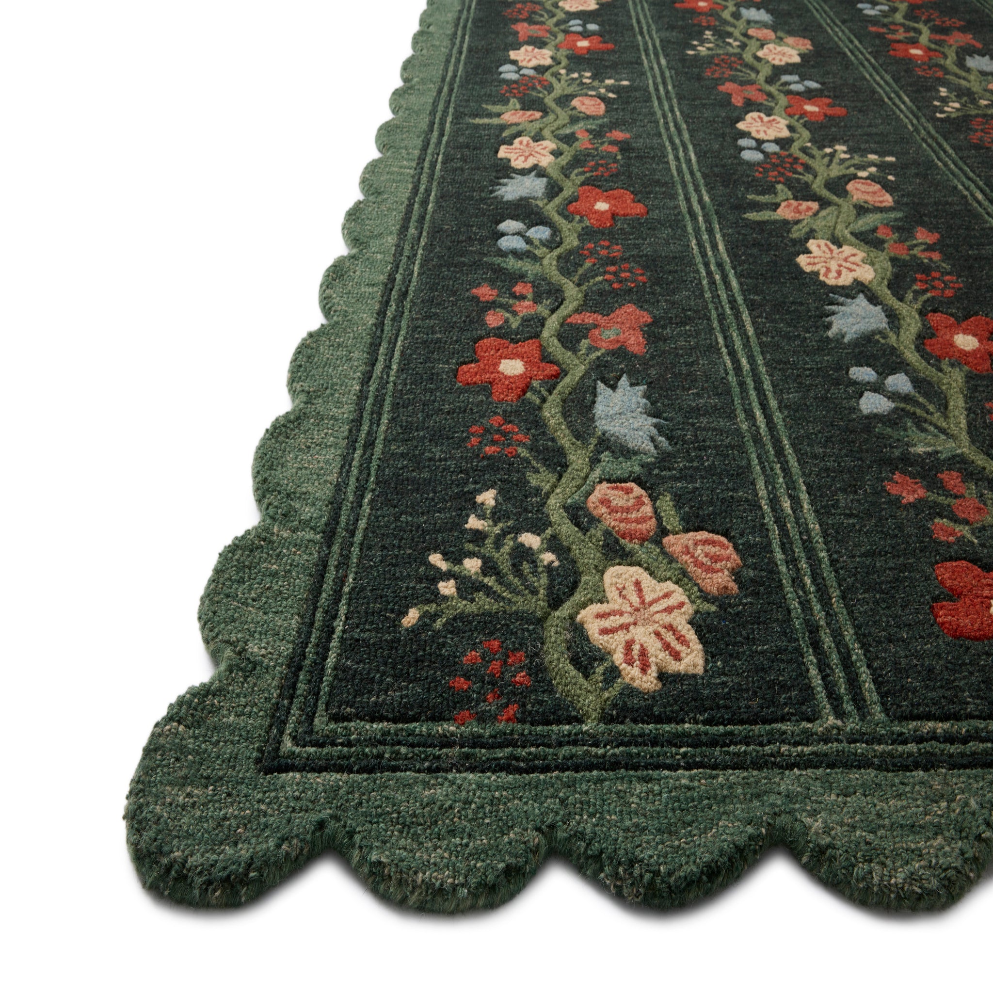 Rifle Paper Co. x Loloi Thistle Rug in Forest-Multi-3