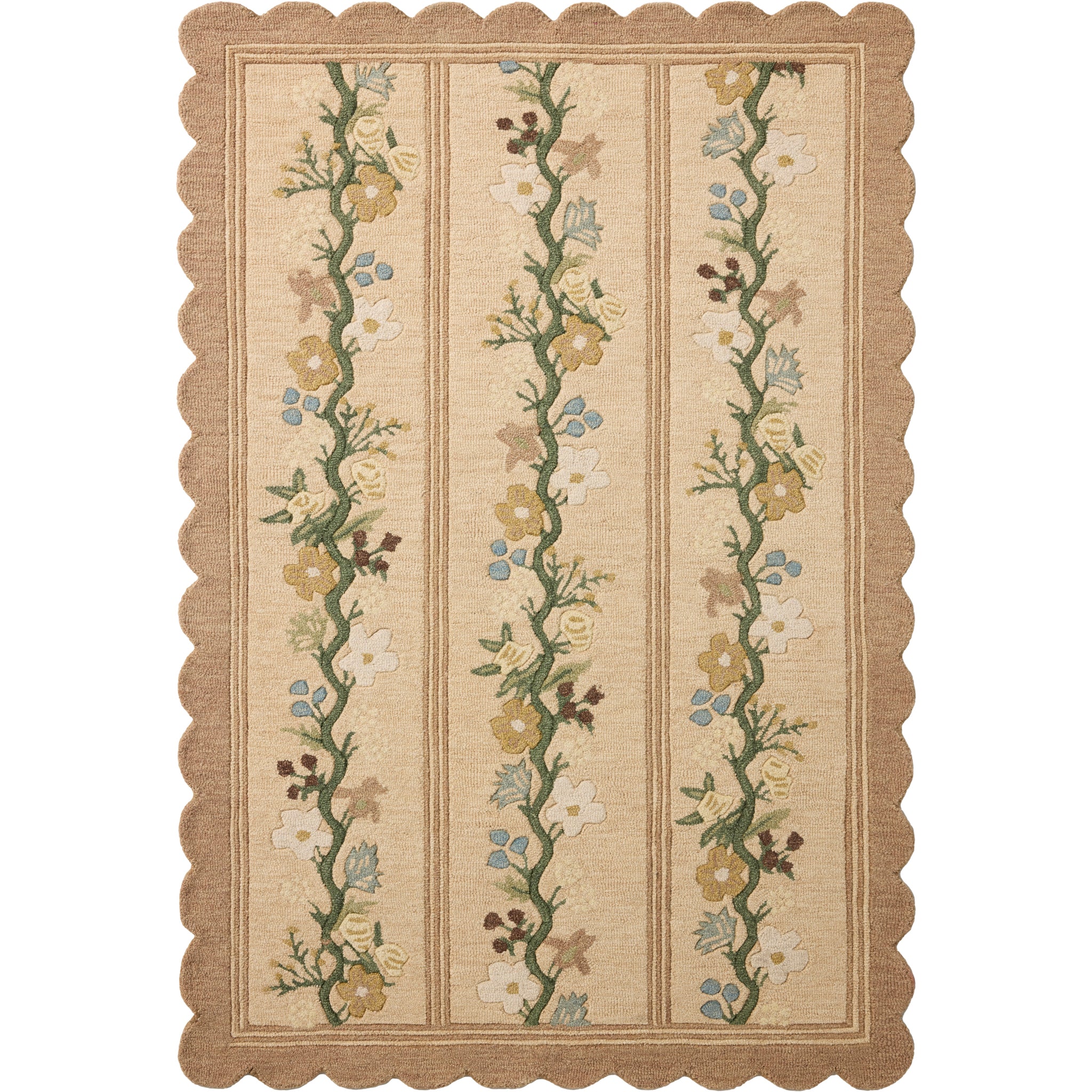 Rifle Paper Co. x Loloi Thistle Rug in Neutral-Multi-1