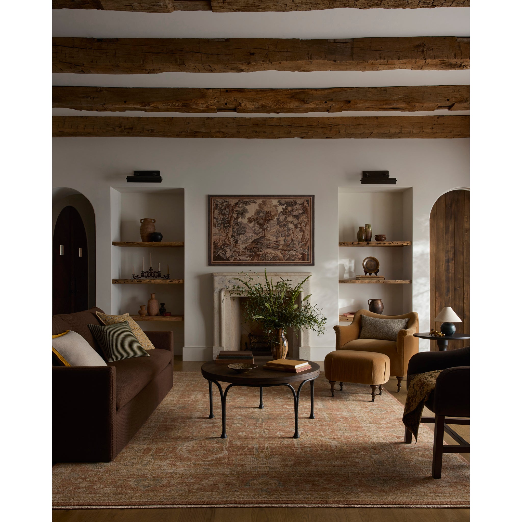Reign Rug in Terracotta/Sky-2