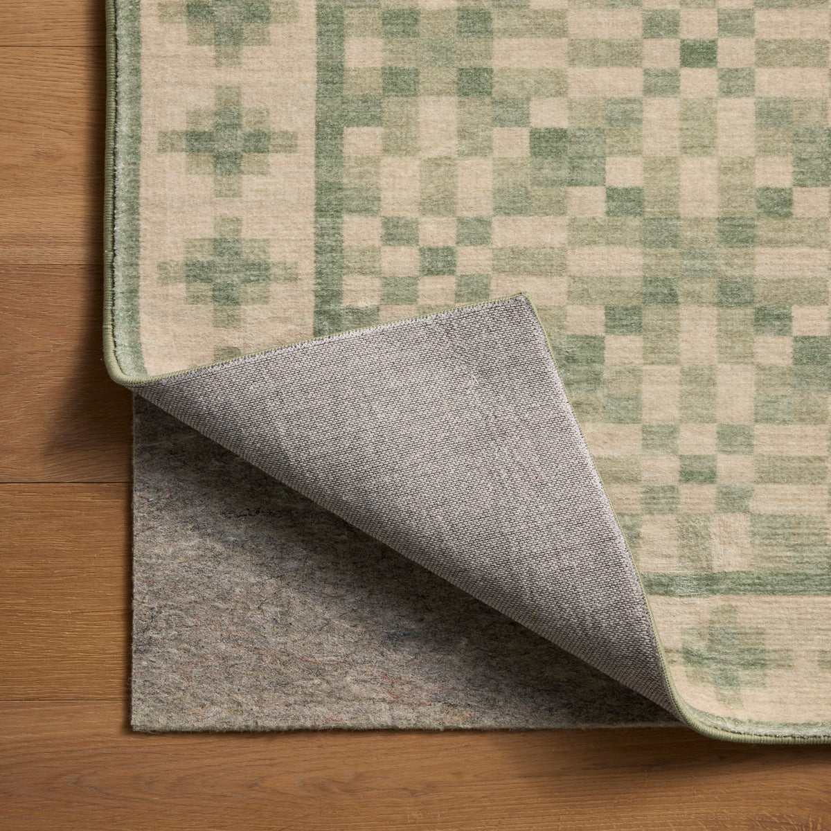 Chris Loves Julia x Loloi Bobby Rug in Beige-Green-7