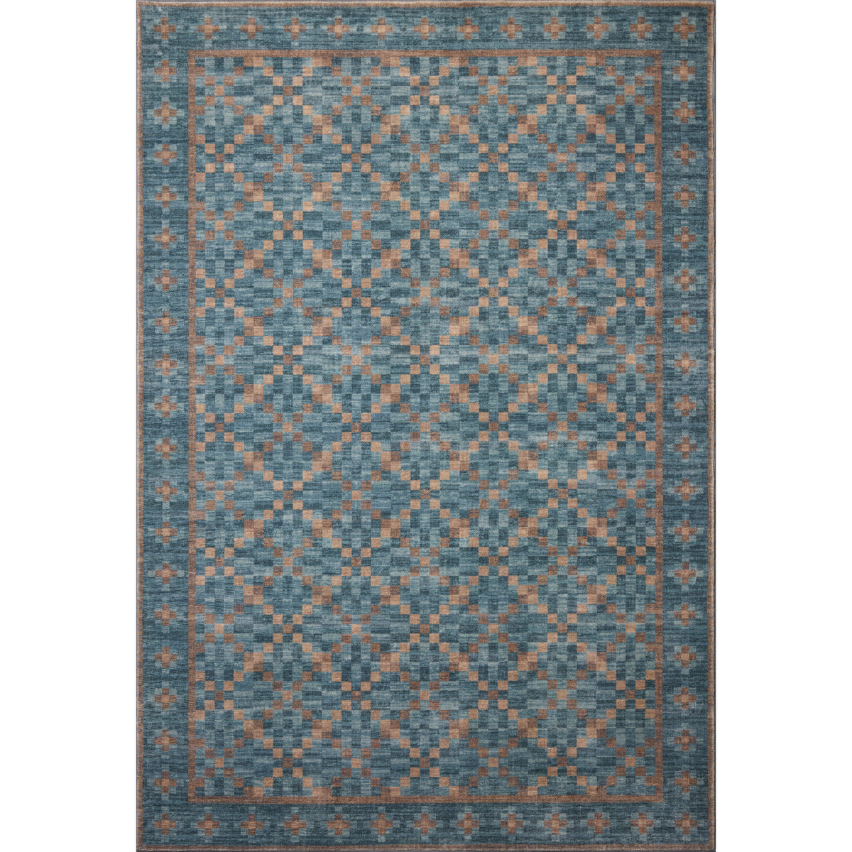 Chris Loves Julia x Loloi Bobby Rug in Ocean-Copper-1