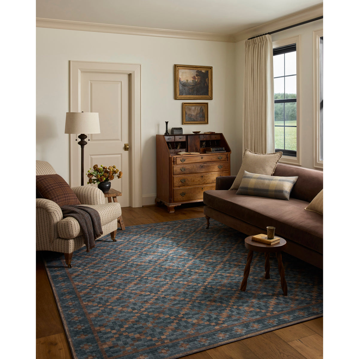 Chris Loves Julia x Loloi Bobby Rug in Ocean-Copper-2