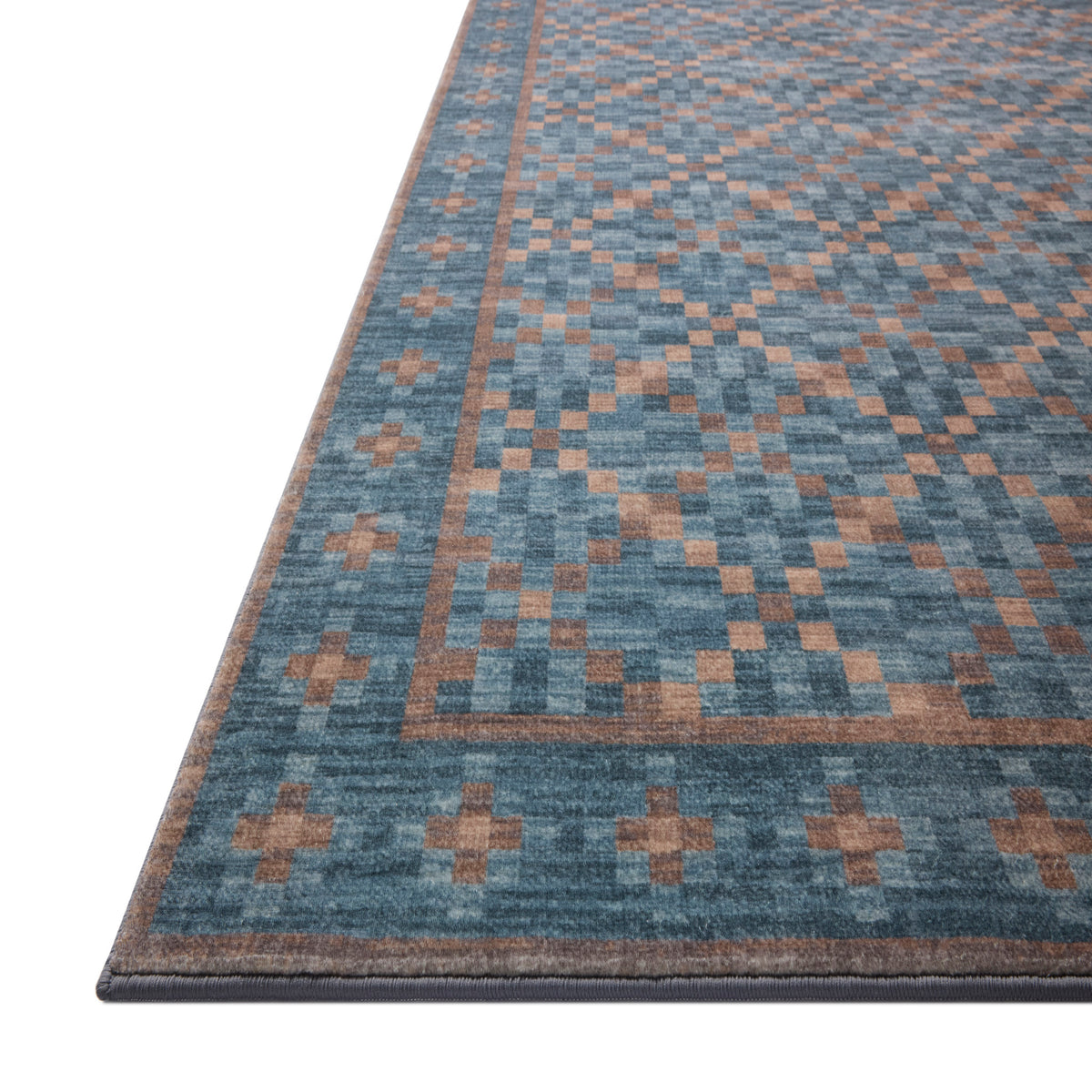 Chris Loves Julia x Loloi Bobby Rug in Ocean-Copper-3