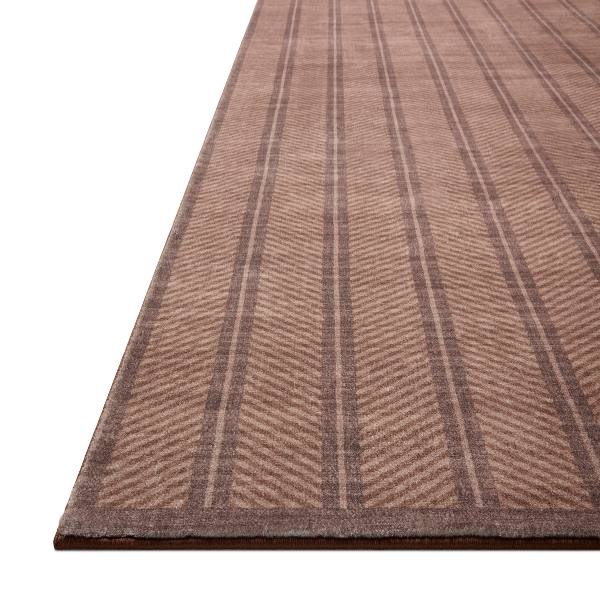 Chris Loves Julia x Loloi Bobby Rug in Camel-Plum-5